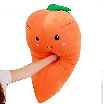 55cm Plüsch Karotten Kissen Weiches gefülltes Gemüse Spielzeug mit Lächeln OZR-55cm