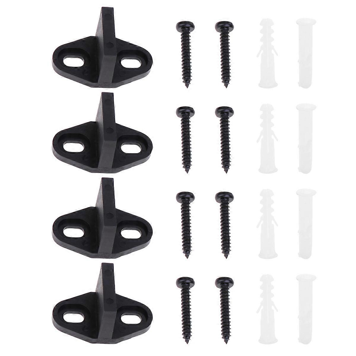 Barn Door Floor Guide Smooth Operation Pre Grooved And Non Grooved Door Compatibility 4 Sets