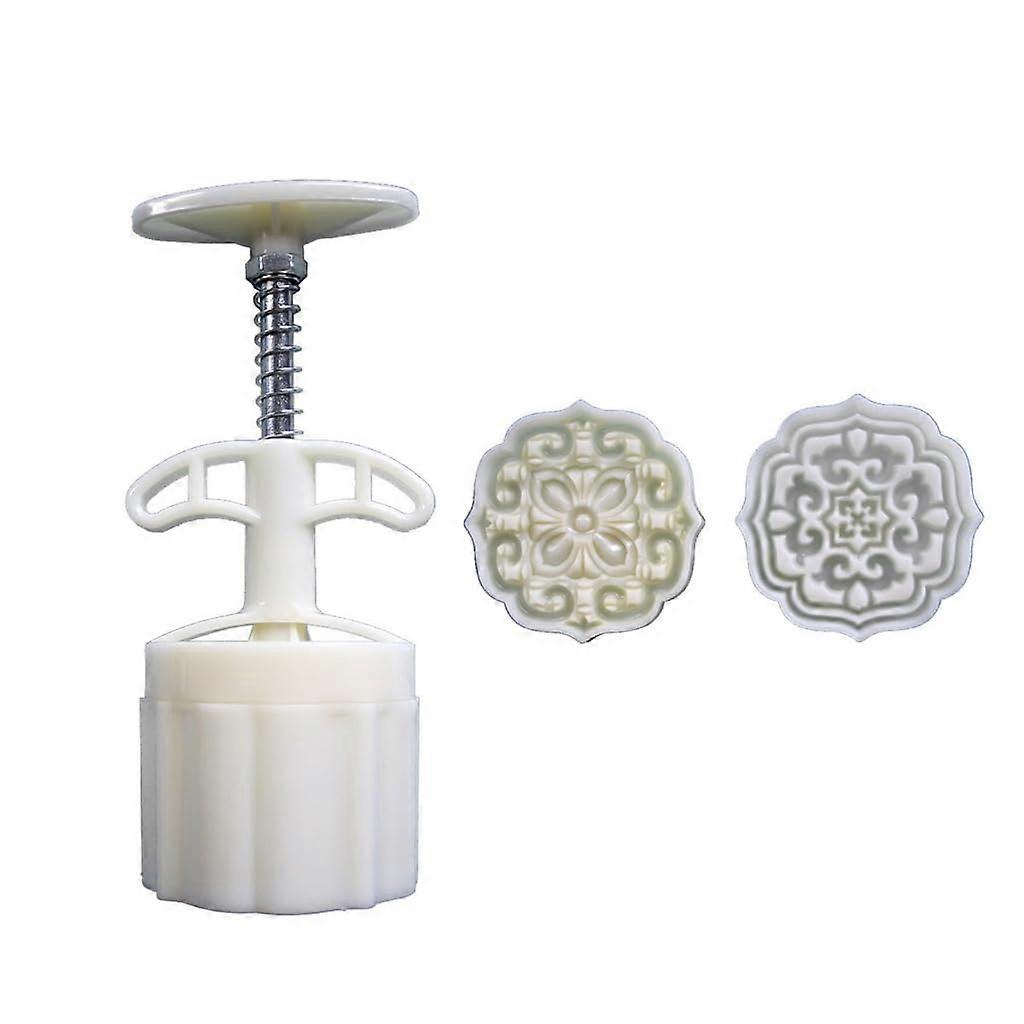 Chinese Pastry Cookie Stamp Set, Hand-Pressed ABS Molds for Festivals, Baking Desserts, Ideal for Cooking Enthusiasts