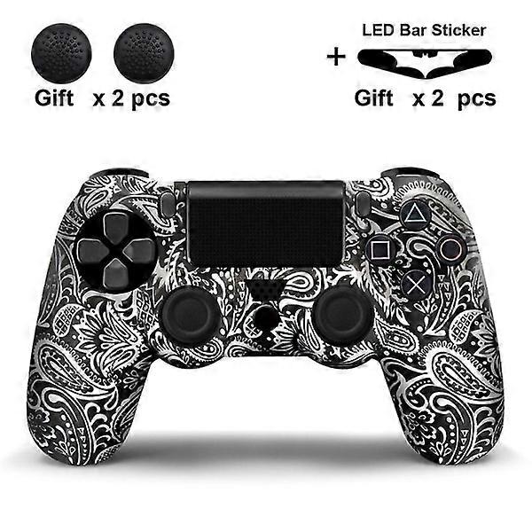 DualShock Wireless Bluetooth Game Controller for Playstation 4 / PS4 / PS3 silicone cover no controller
