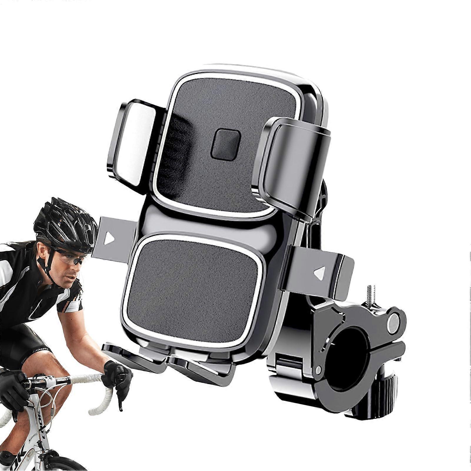 Bicycle Cell Phone Holder 360° Rotating Motorcycle Phone Mount Handlebar Holder 10.5x10x5.5cm Compatible with Bikes and Vehicles