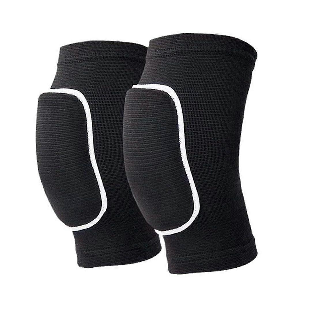 1 Pair of Volleyball Knee Pads, 's Knee Pads, Soft, Sports for 7 to 12 Years, black