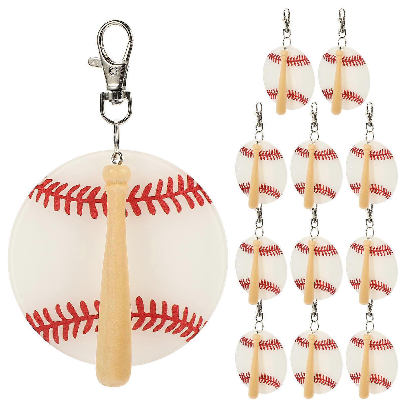 Sports Key Ring Acrylic Lightweight 3.50X1.50X0.40cm Door Keys 12Set