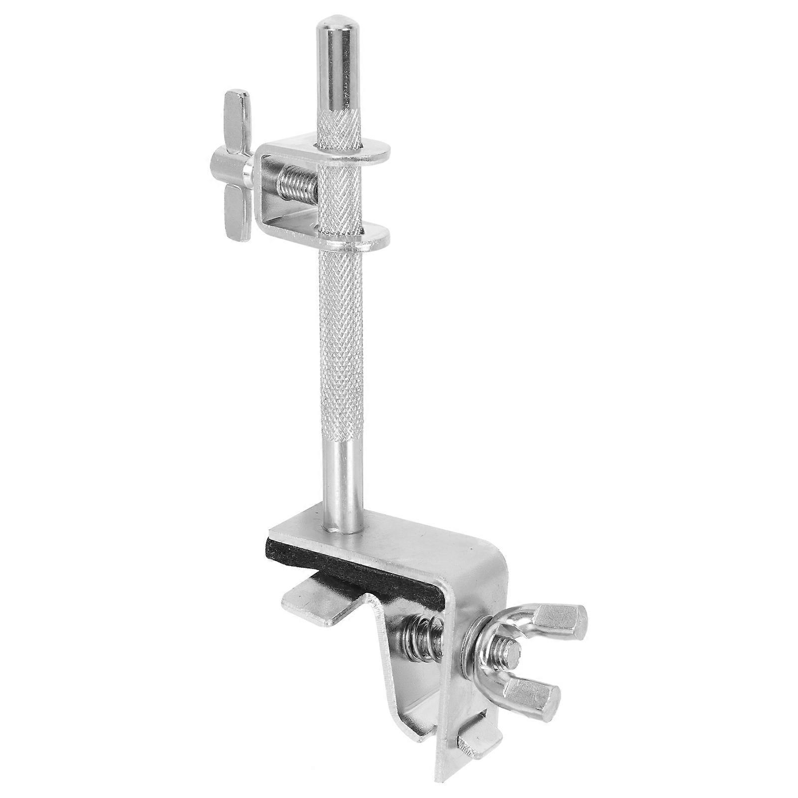 Cowbell Fixing Clamp Cowbell Bracket Bass Drum High Hardness Galvanized Steel 1Set