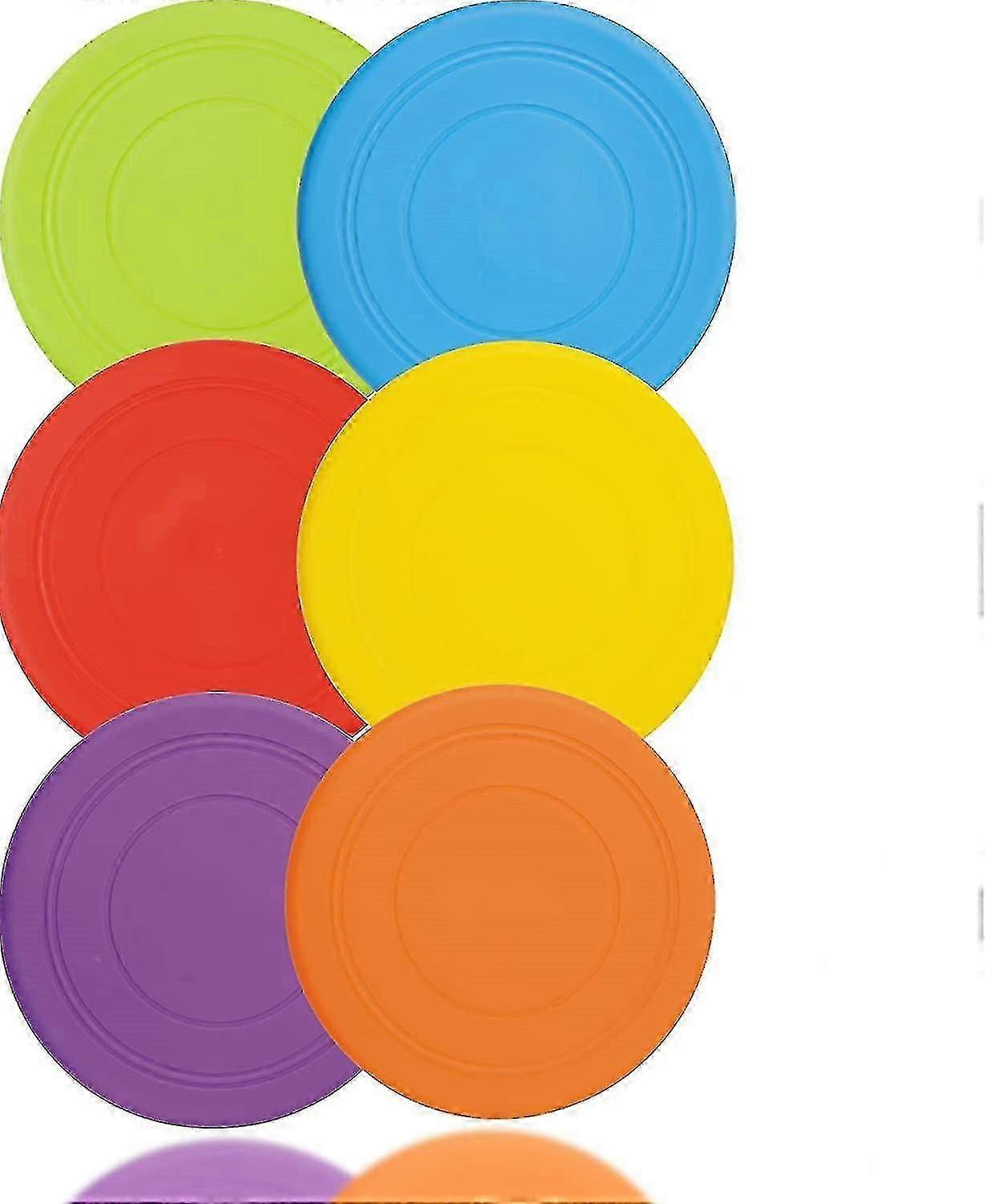6 Pack Silicone Outdoor Training Dog Flying Disc 9156647417570