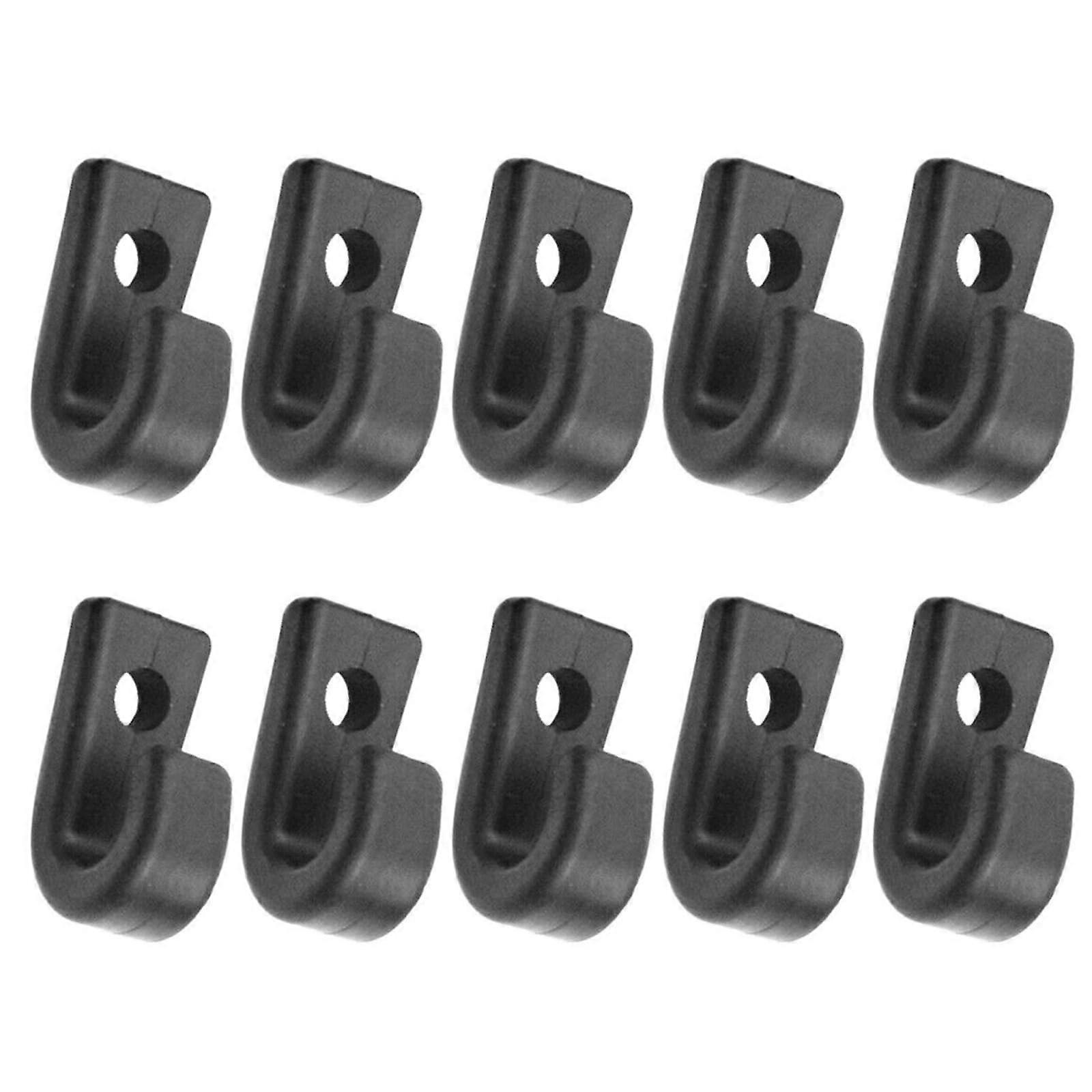 Nylon Multi-Purpose J Hooks for Boat Tents - Quick Setup for Marine Camping Scenarios, 10-Pack, Durable and Lightweight