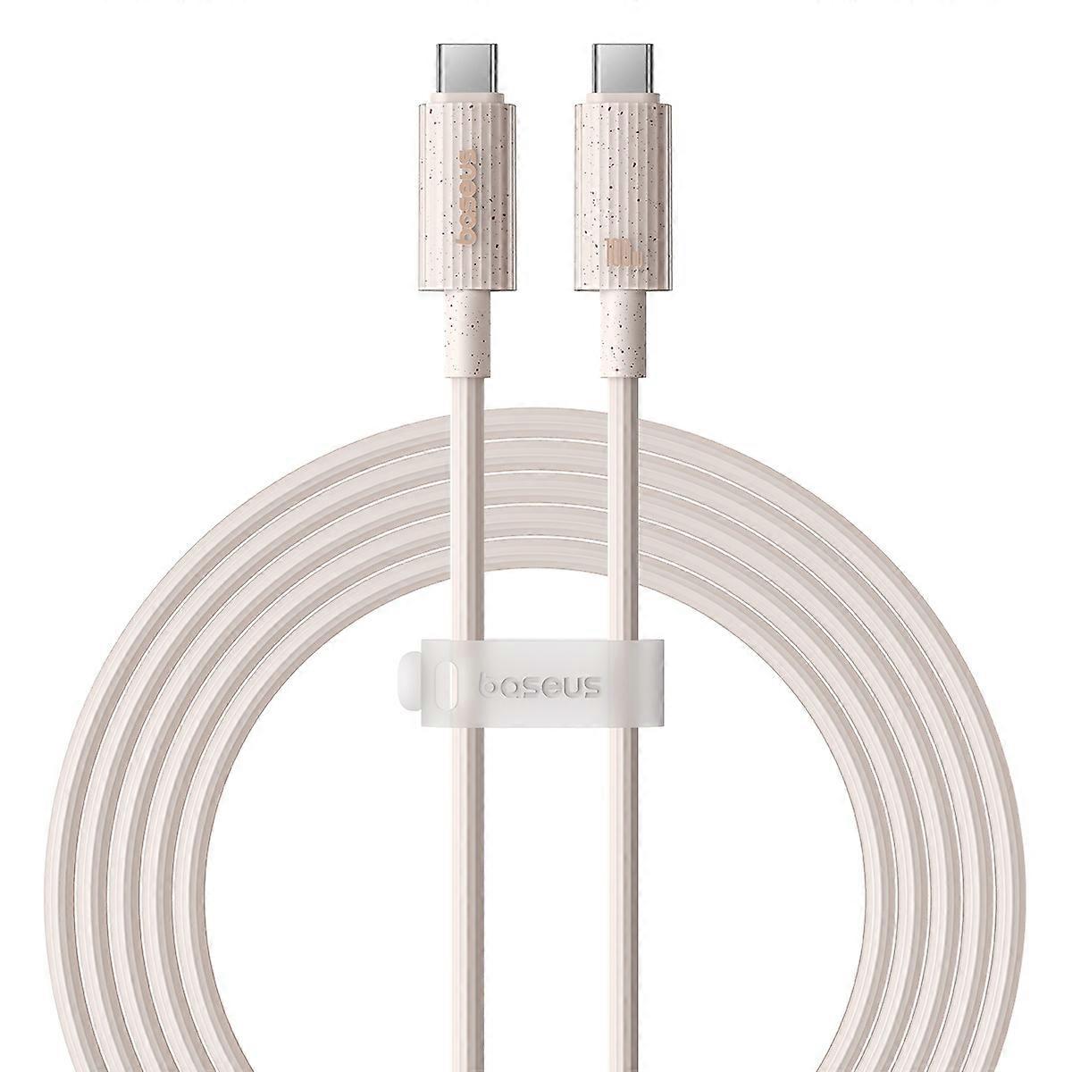 BASEUS 2m Habitat Series for iPhone 15 Series Type C to Type C 100W Fast Charging Biodegradable Data