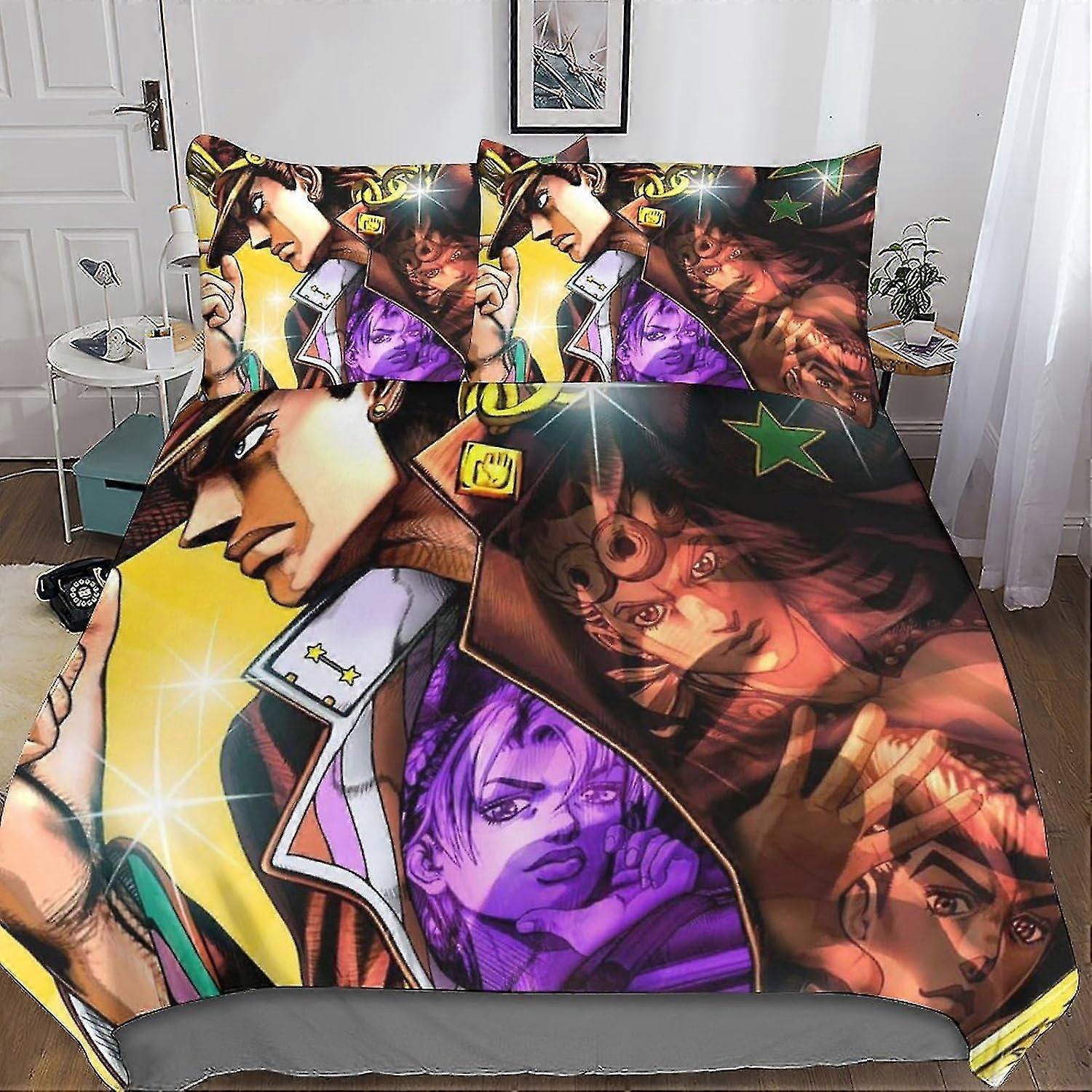 Bedding Set for 3D Printed Adventure Comforter Cover Quilt Cover with Zipper Closure, Soft and Breathable, 3 Pcs Set