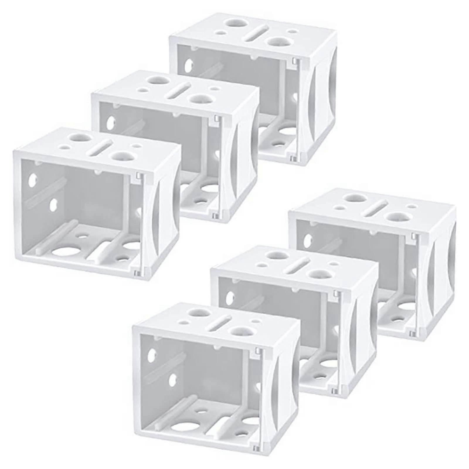 6 pieces window roller blinds, head rail mounting bracket, white, for head rail, end bracket, box, mounting bracket for window roller blinds