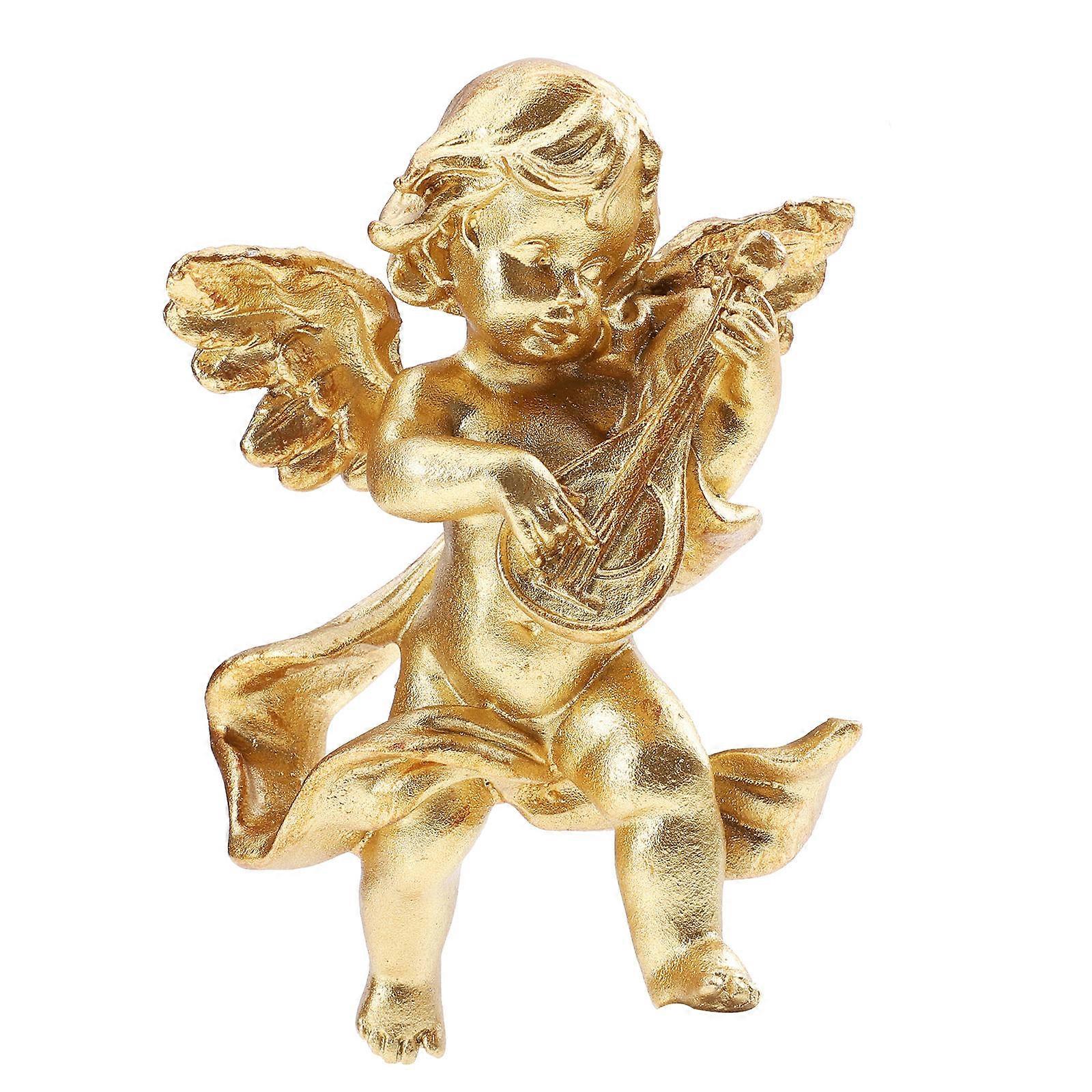 Angel Statue Pendant Retro Cherub Sculpture Home Decor Resin Material 12x7.5x3cm Wall Angels Statues 1Pcs
