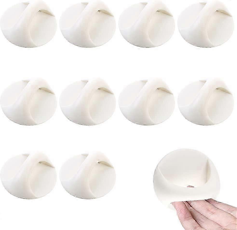 10-Pack Self-Adhesive Drawer Handles - Chic Round Knobs for UK Wardrobes & Cabinets