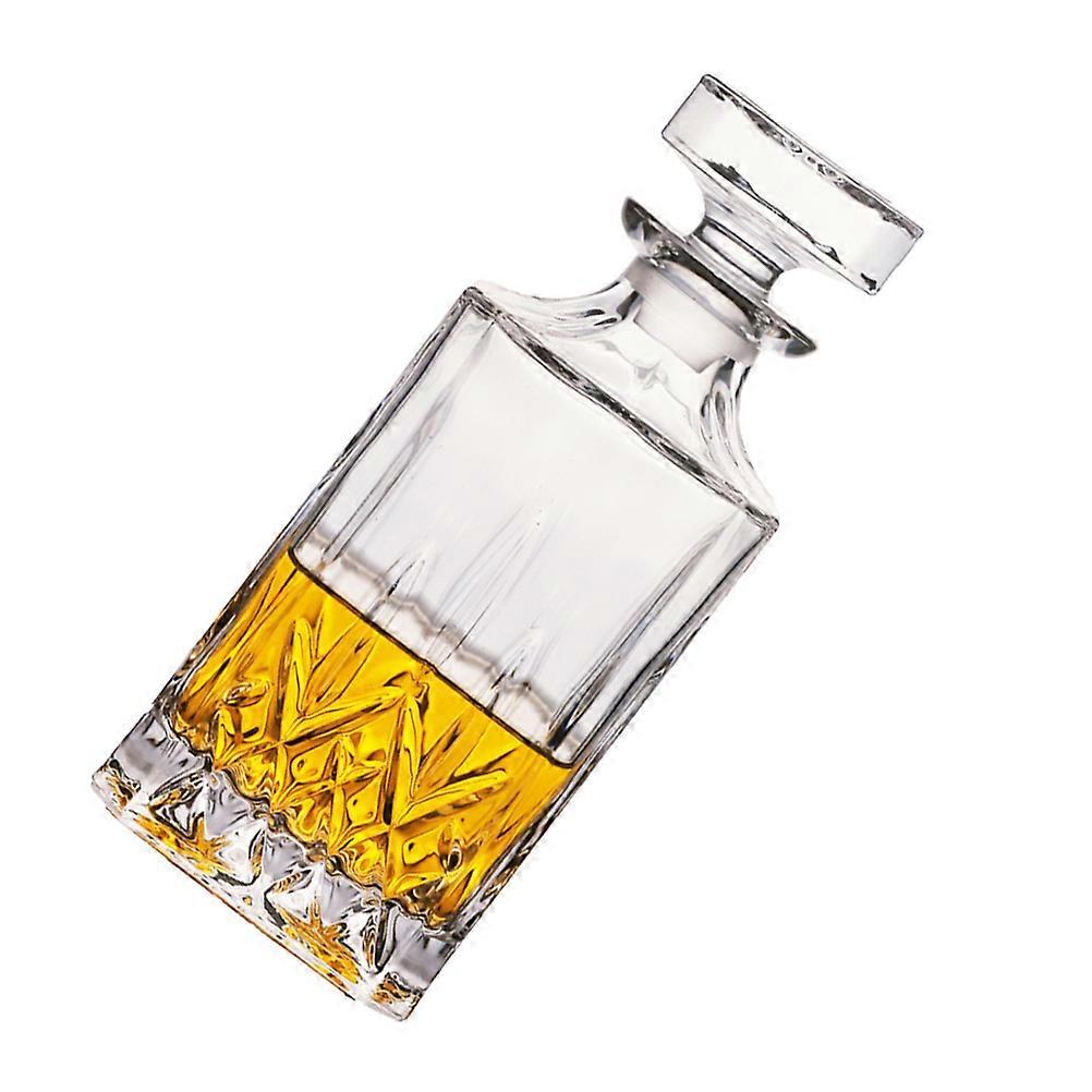 Wine Aeration Lead-Free Glass Decanter Elegant Drink Container For Formal Dinner 700ml 1Set