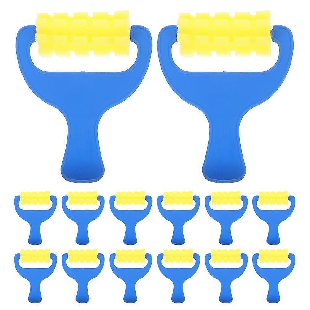 16 Piece Sponge Brush Roller Set – Reusable Painting Tools for Art, Crafts & School Projects – Fun Design for Creative Expression