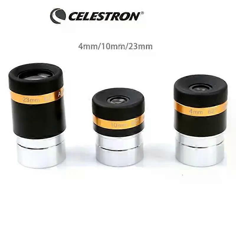 Stand Celestron 62 degree aspherical high-definition eyepiece 4/10/23mm Fully Coated for 1.25" Astronomy Telescope