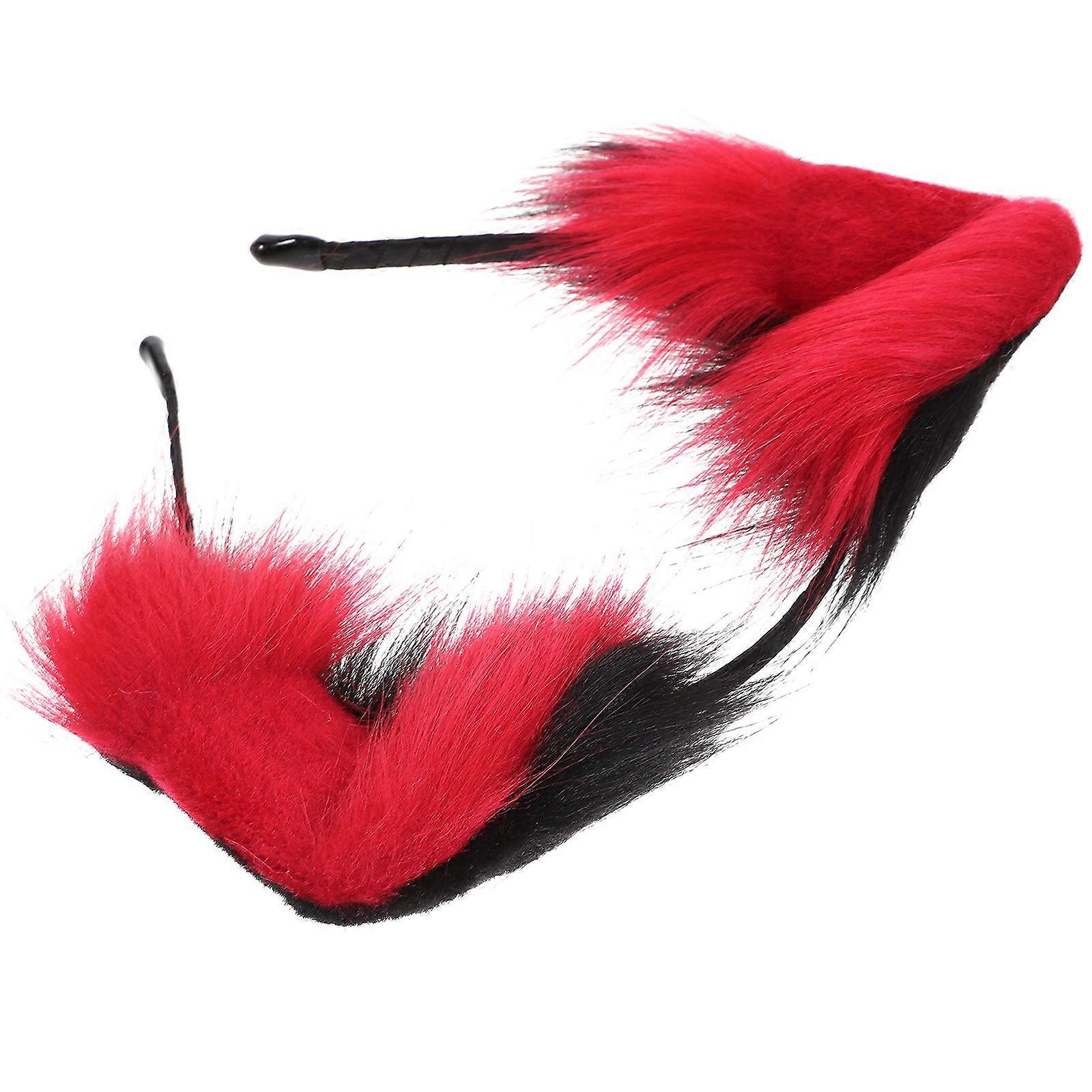 Adorable Fox Tail Clip with Delicate Design for Decoration Red Color Metal Material 1 Piece