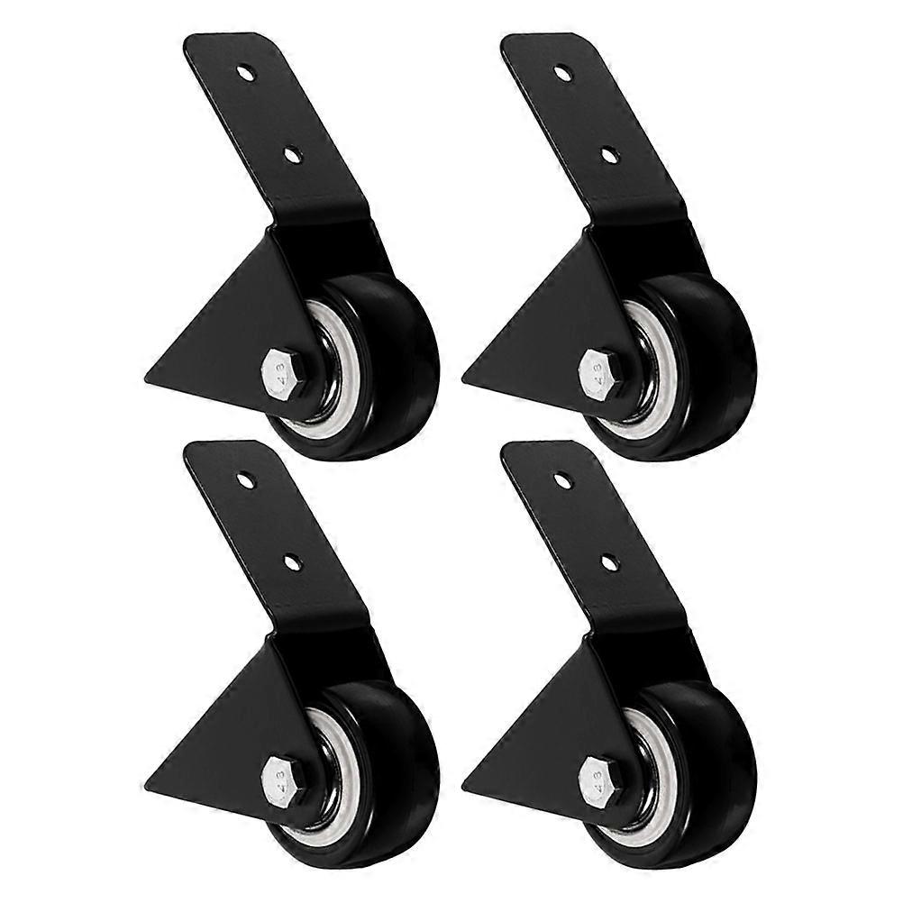 Hardware Caster Wheels For Furniture Support Rubber 4Pcs