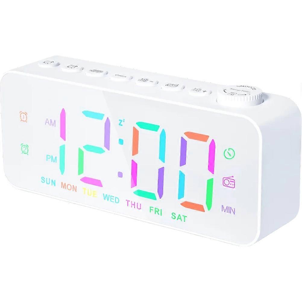 Digital Alarm Clock For Bedroom Large Display Alarm Clock General Users Rectangular 1Set