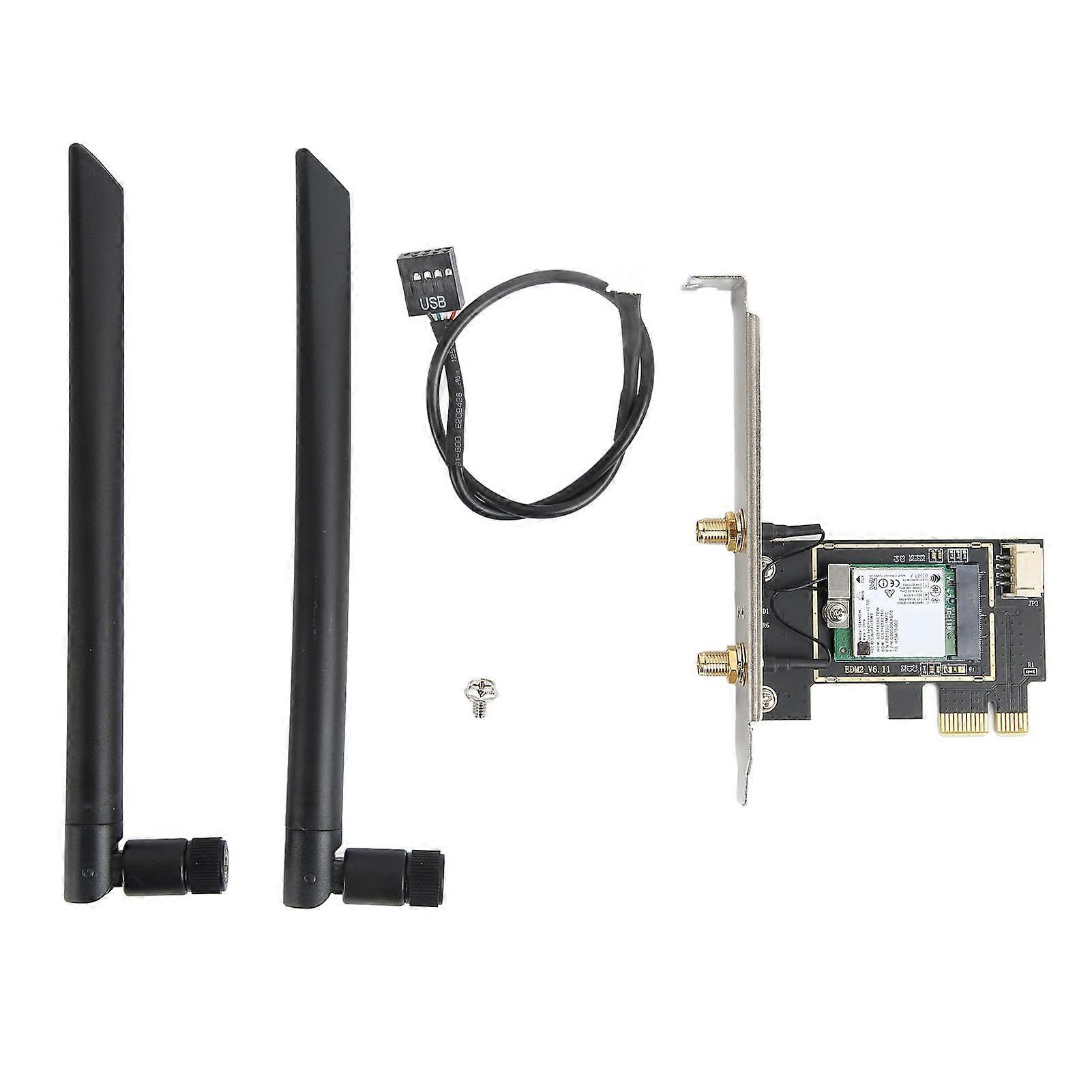 7265NGW WIFI Card 2.4GHz 300Mbps 5GHz 867Mbps BT 4.2 Desktop Computers Internet Adapter for Office Home PC