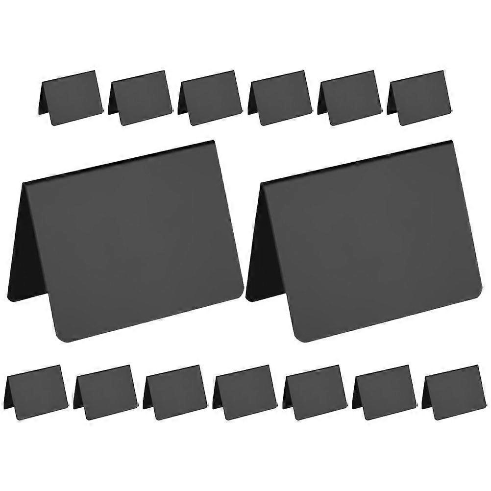 Desktop Memo Board Small Chalkboards Rectangular Double-Sided Design Office Use PVC Material 15Pcs