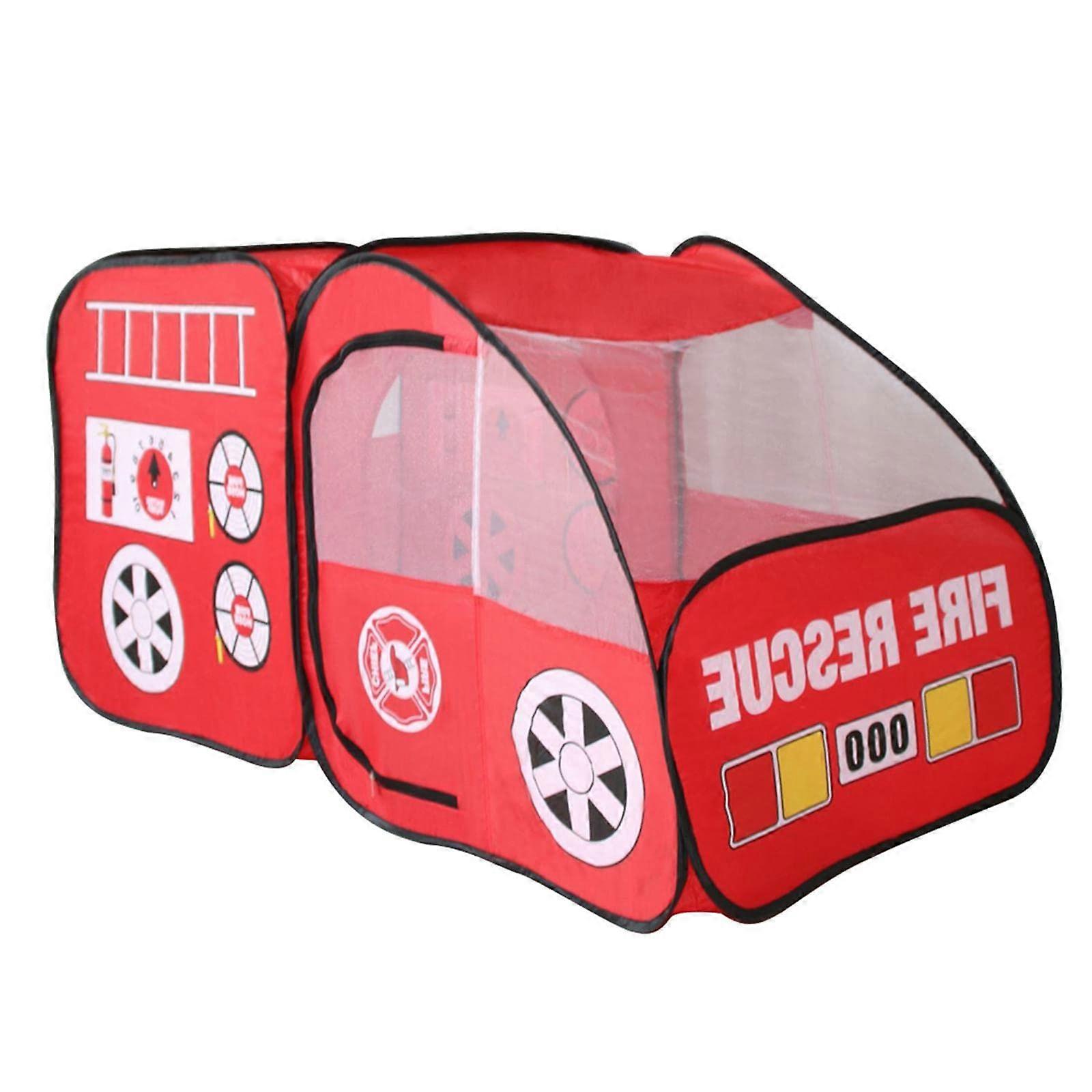 Play tent, Sweet fire truck for indoor and outdoor use, Playhouse, Tent, Toy for children aged 6 and up, Fun play.