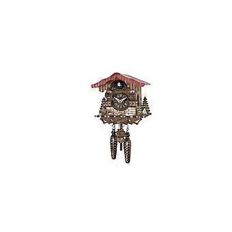 Engstler - 454_Q - Cuckoo Clock - Quartz - Walnut - 18.5 cm