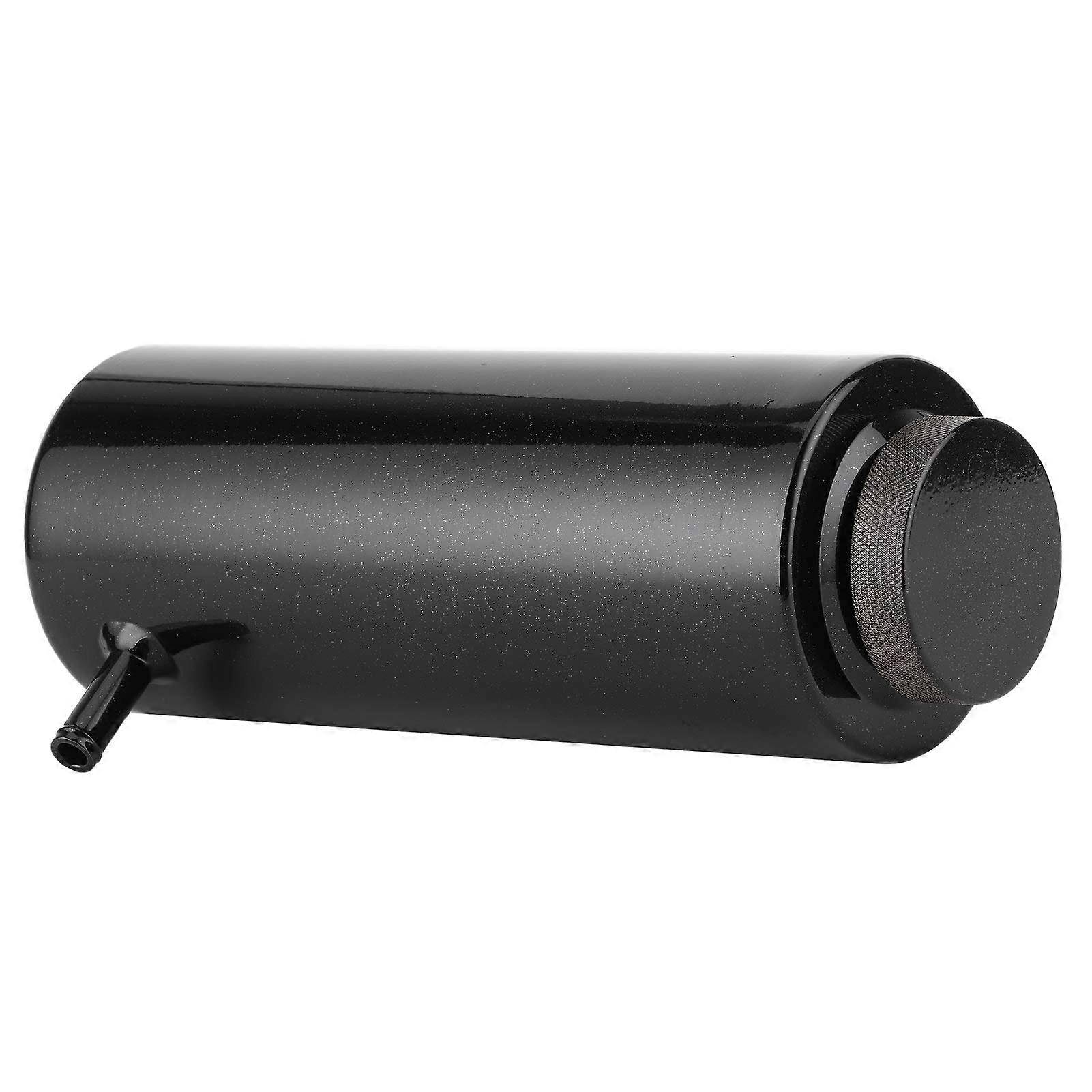 Coolant Reservoir Tank Aluminum Catch Tank 80 mL Overflow Tank Universal Automotive Black