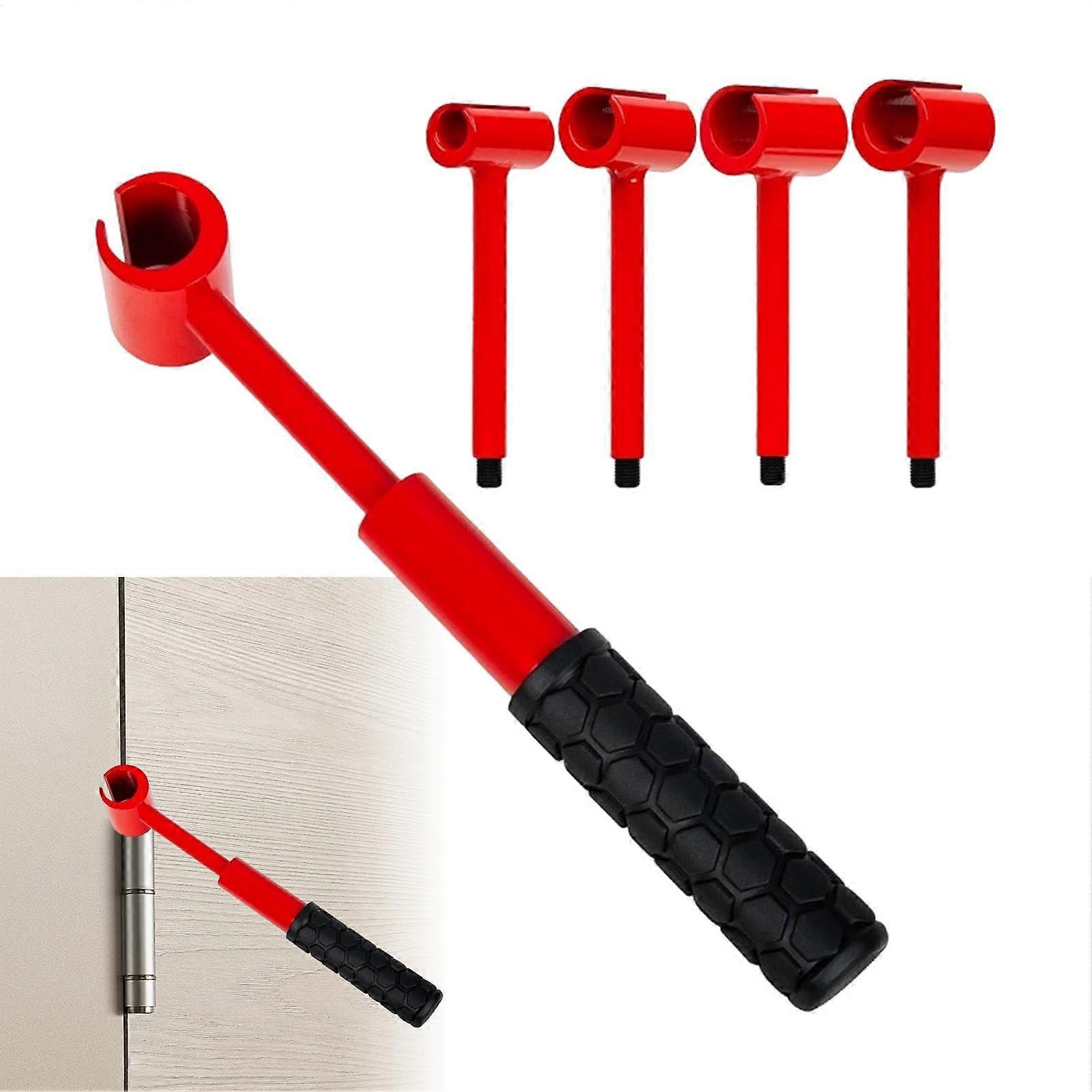Door Gap Adjustment Tool, Hinge Hole Adjustment Key, 4in1 Removal Tool for Door Gaps, Cabinet Adjustment, Comfortable Handle Hinge.