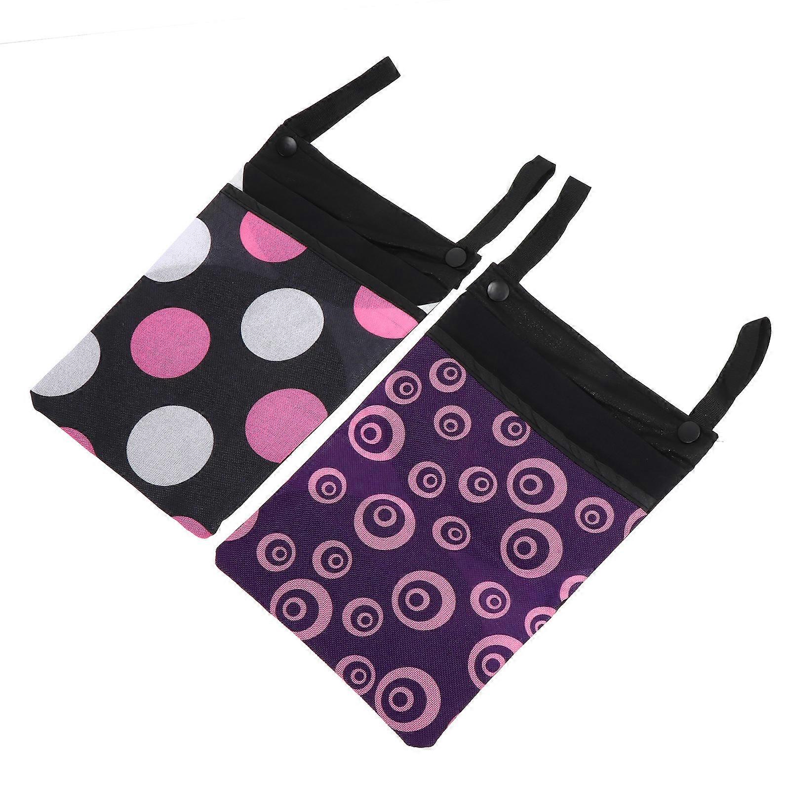 2Pcs Bike Handlebar Bag for Storage Use Durable Canvas Material