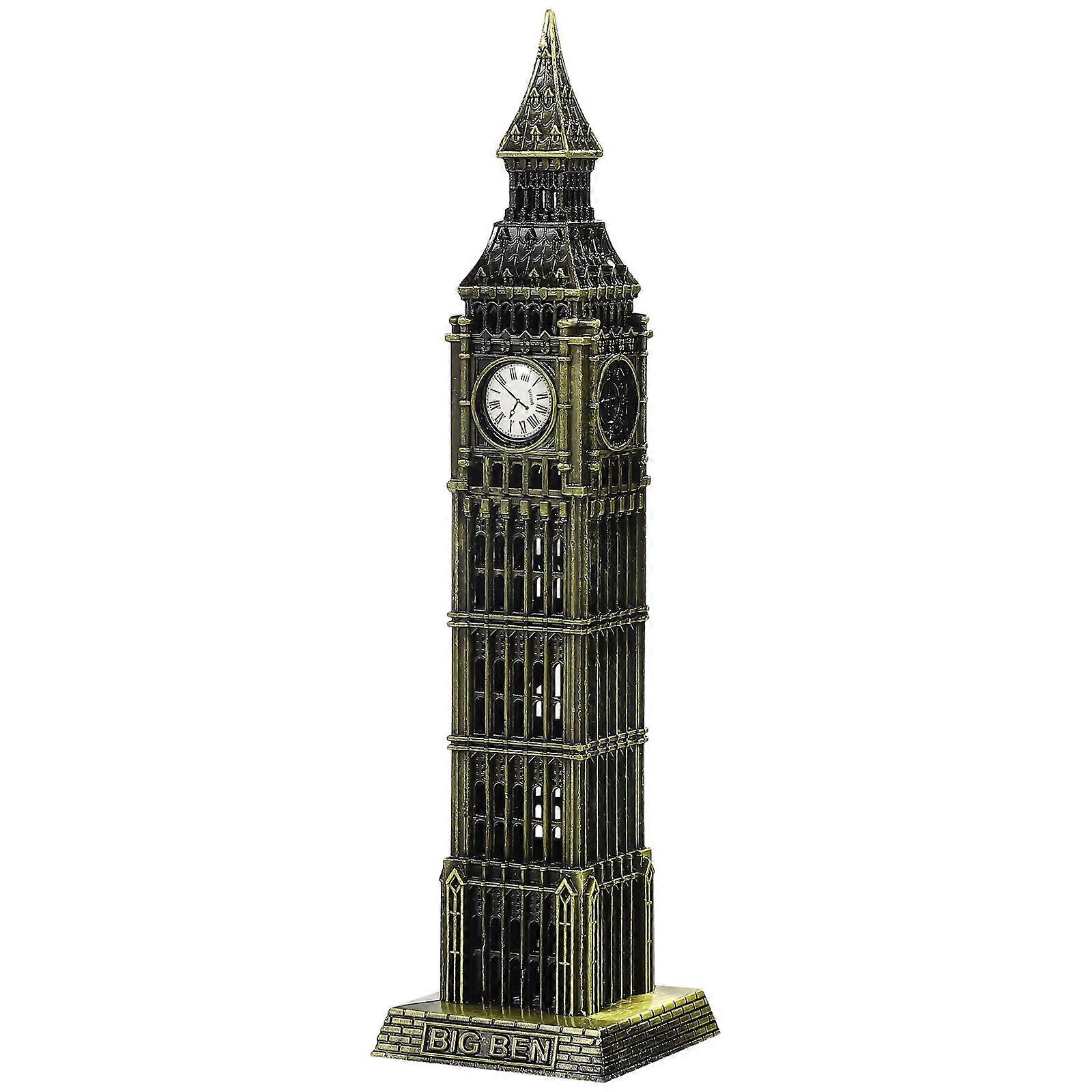Clocktower Figurine Big Statue Small Decorative Architectural Model 1Set