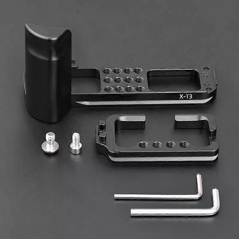 XT3 Hand Grip Quick Release L Plate/L Bracket for Fuji X-T3 XT3 Digital Camera with 1/4 inch Thread Screw CNC Metal Board
