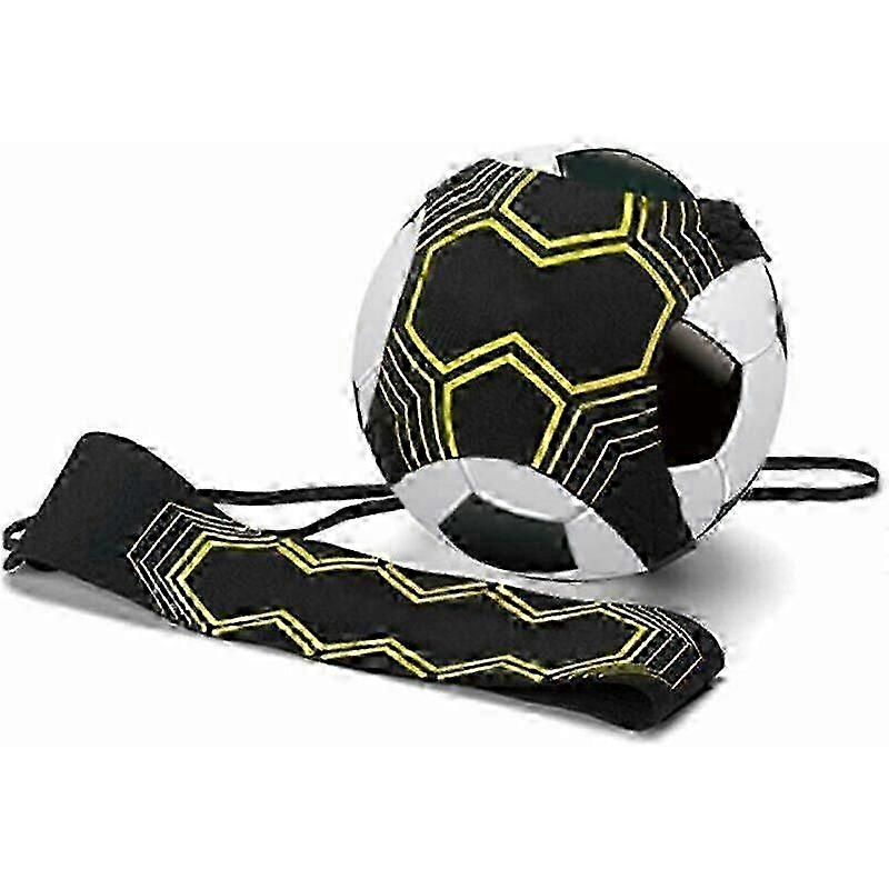 Soccer Kick Trainer & Ball Net: Training Aid with Adjustable Cord for Ball Control & Passing