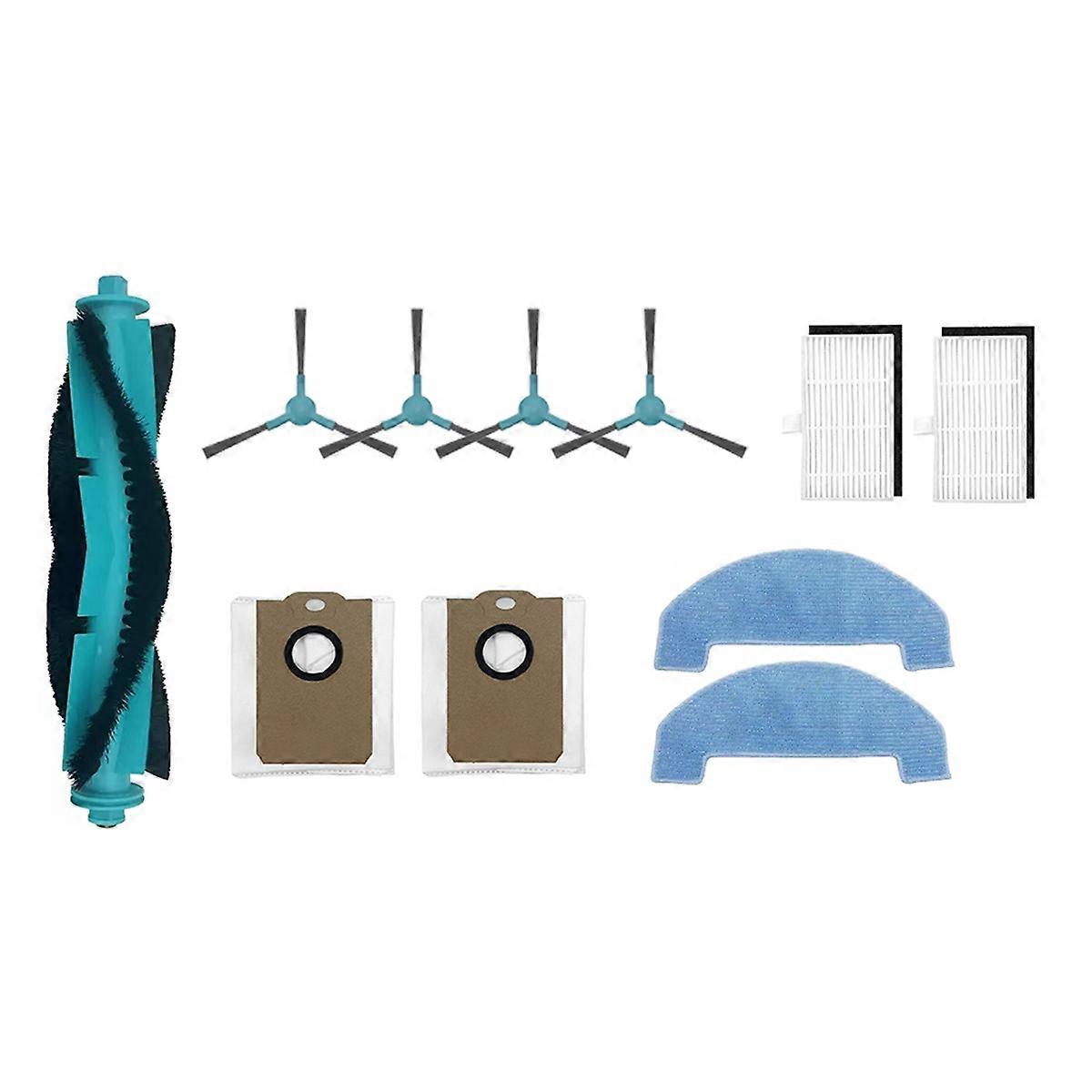 11PCS for MONSGA MS1 MAX Robot Vacuum Accessories Main Brush Dust Bag Side Brush Mop Cloth HEPA Fil