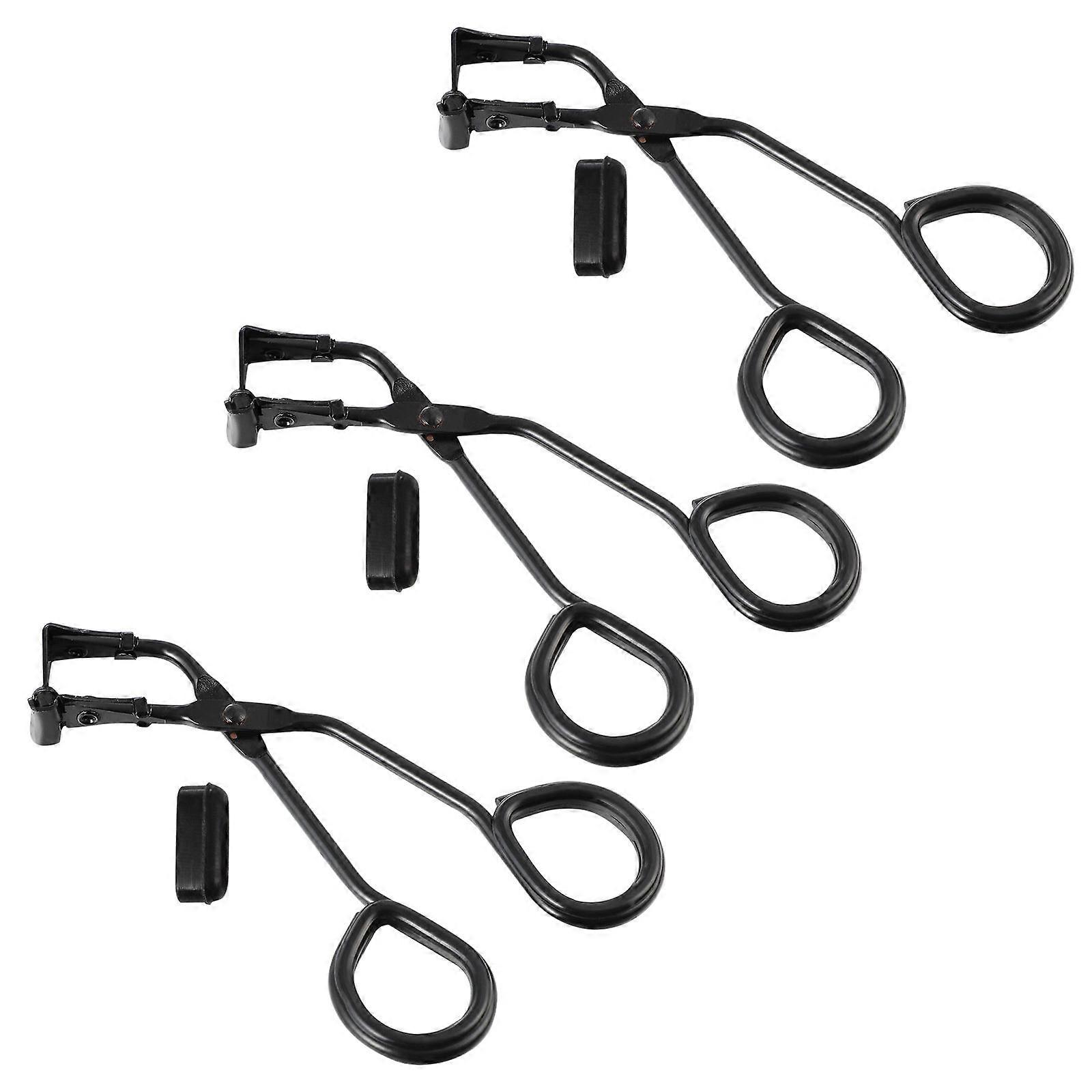 3 Sets Eyelash Curlers with Silicone Replacement Pads – Durable, Easy to Use Makeup Tools for Radiant Eyes – Ideal for Beauty Routine