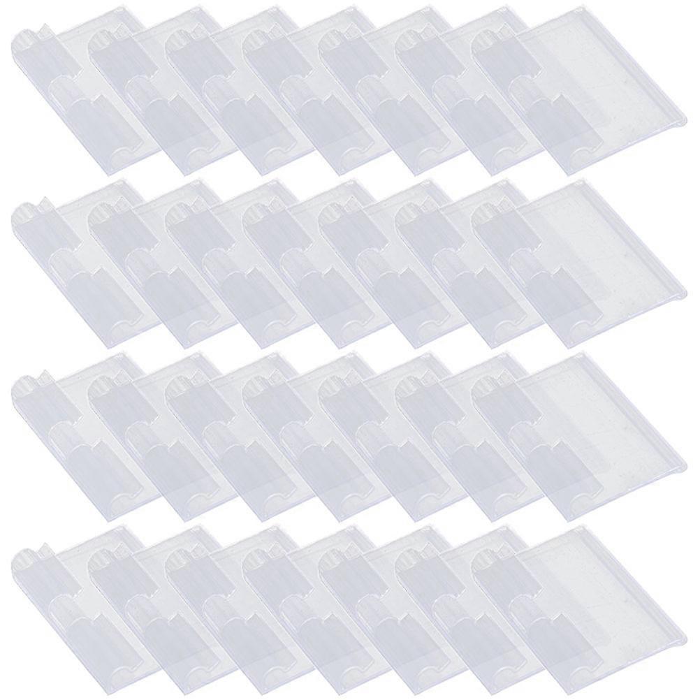 Transparent PVC Price Label Holders for Shopping Mall with Easy Clip Design and Sturdy Durability 50 Pieces