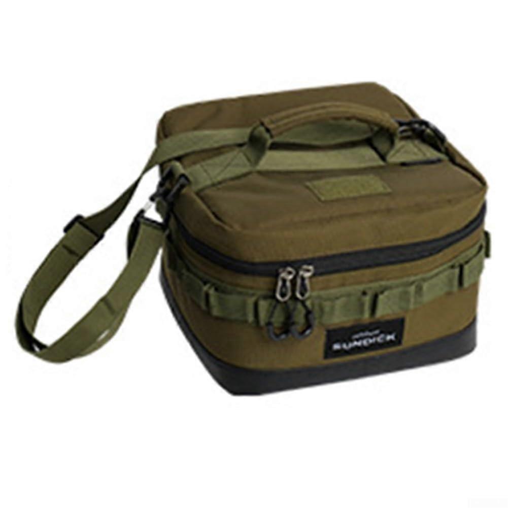 Waterproof picnic bag with thermal insulation, for all your outdoor needs, durable design (Army Green).