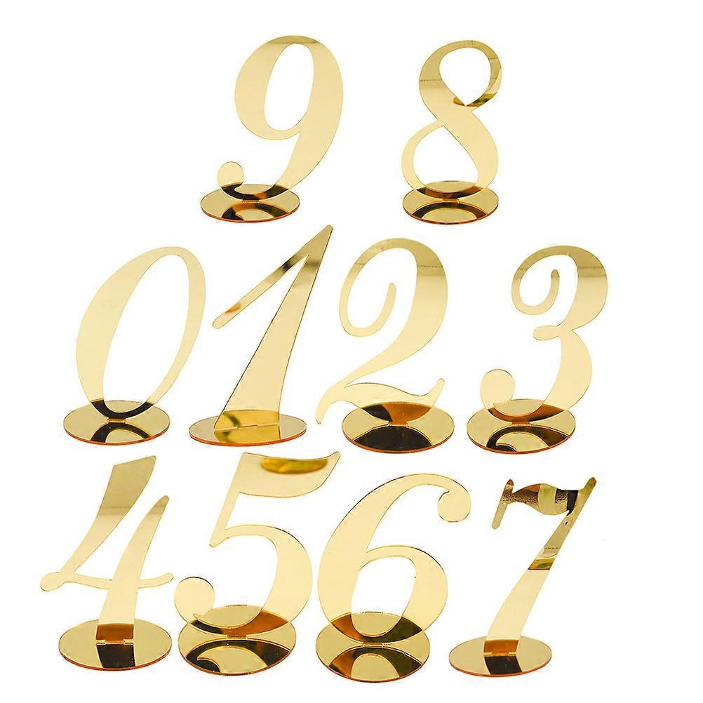 Digital Wedding Table Numbers Acrylic Decoration for 10Pcs Weddings Reception