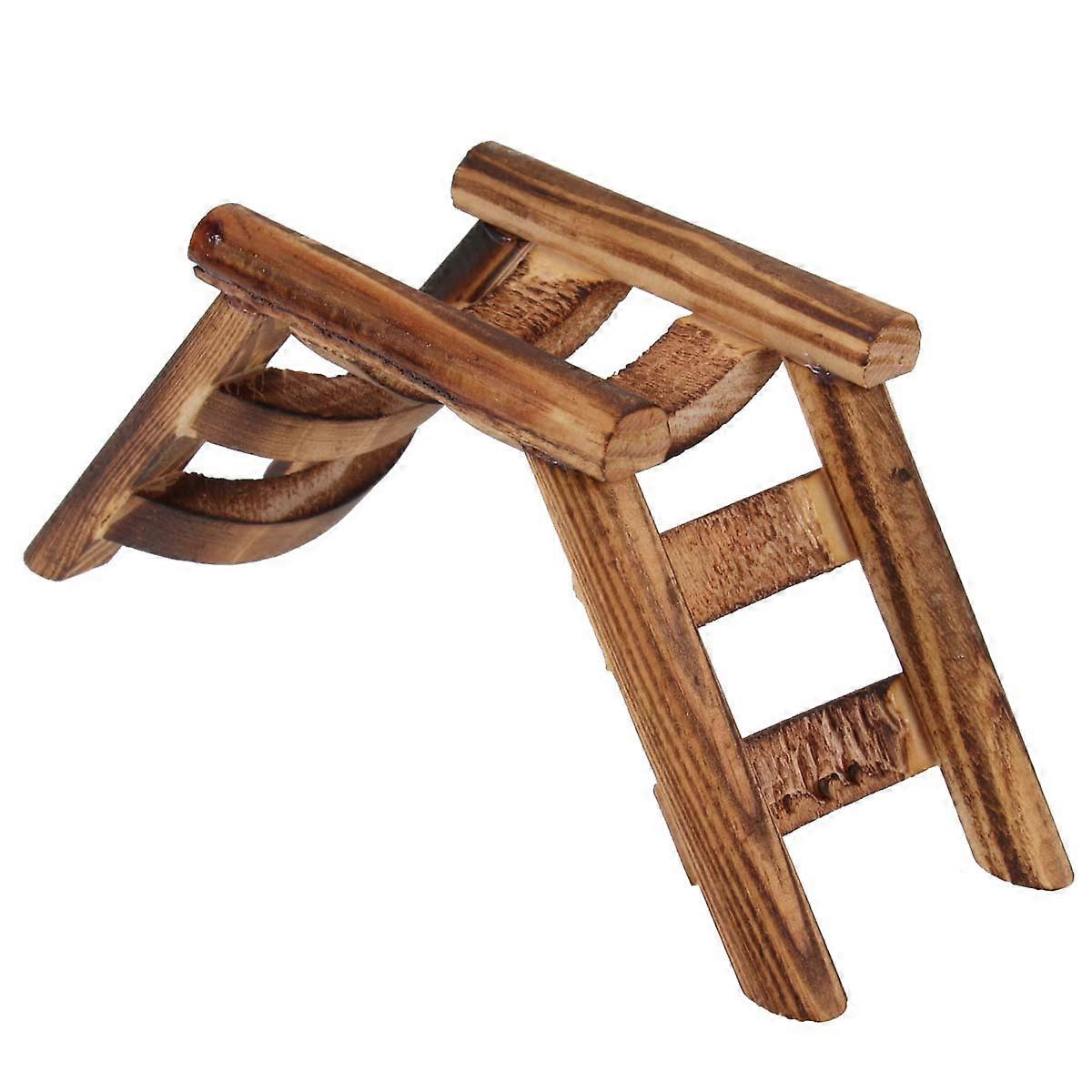 Hamster Activity Toy Wooden Material Small Furry Animals Enrichment Climbing 1Set