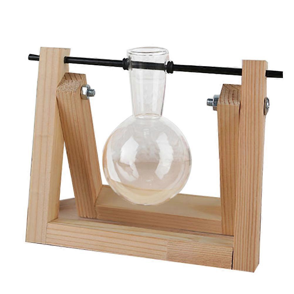 Glass Planter Bulb Vase Office Flowers Stand Light Brown Mottled Surface Terrarium Creation 1Pack