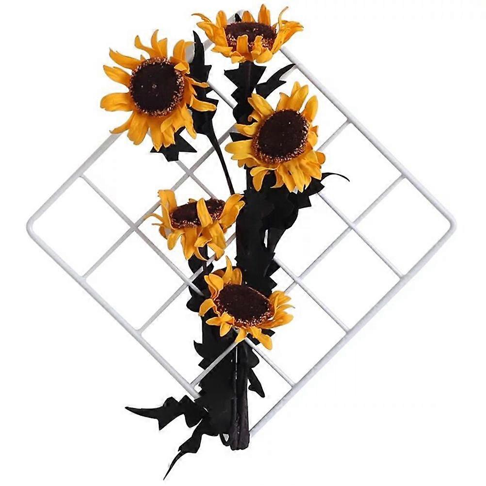 2pcs Iron Wall Mounted Picture Frame for Photos, Postcards & Plants – Versatile Metal Mesh Display Panel for Bedrooms, Classrooms, and Cafeterias –