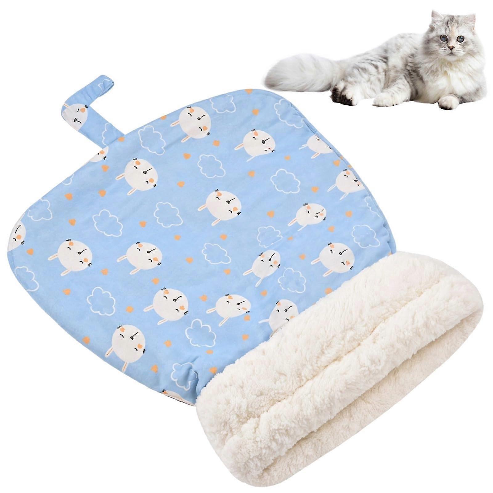 Cozy cat bed sleeping bag, plush sack for small pets, temperaturecontrolled warm sleeping bag, 55 x 45 cm