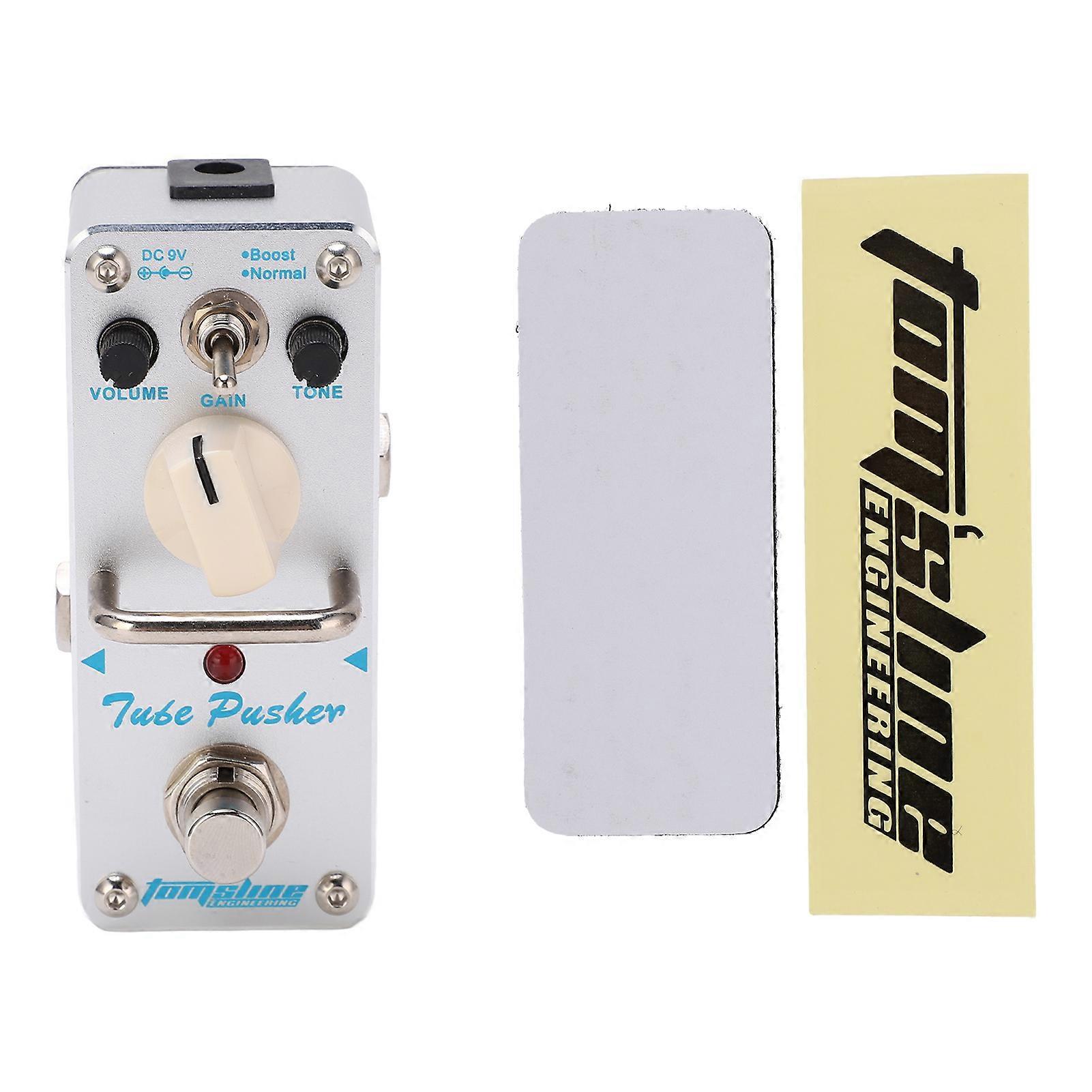 Overdrive Analogue Effect Pedal Silver Classic Tones Pedals with Boost Normal Modes
