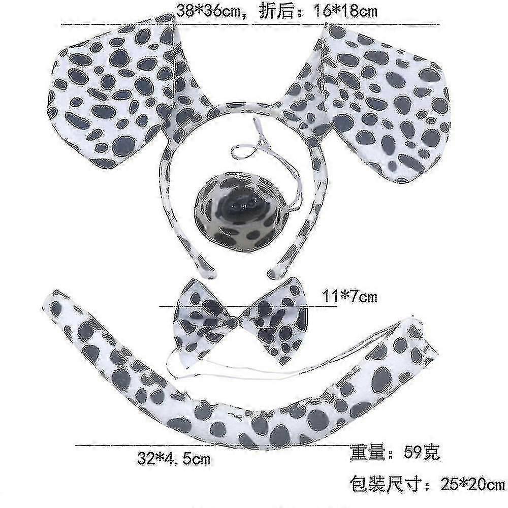 Teckel Chien Oreilles Bandeau Nœud Papillon Queue Jupe Gants Animal Déguisement