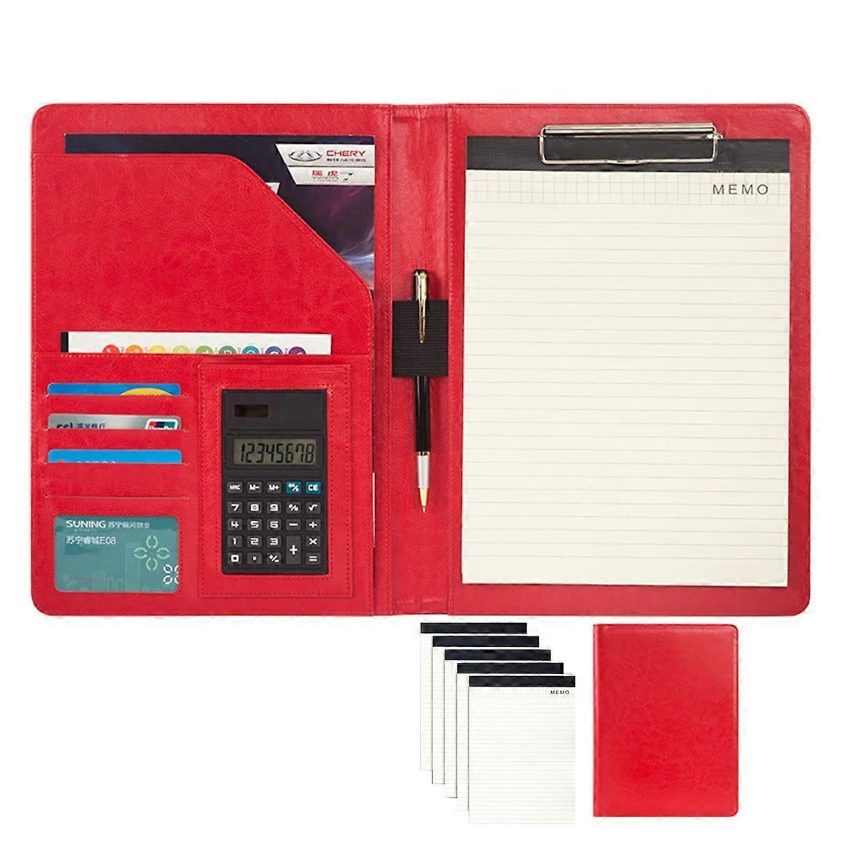 A4 Ledger Folder Portfolio with 8Digit Calculator