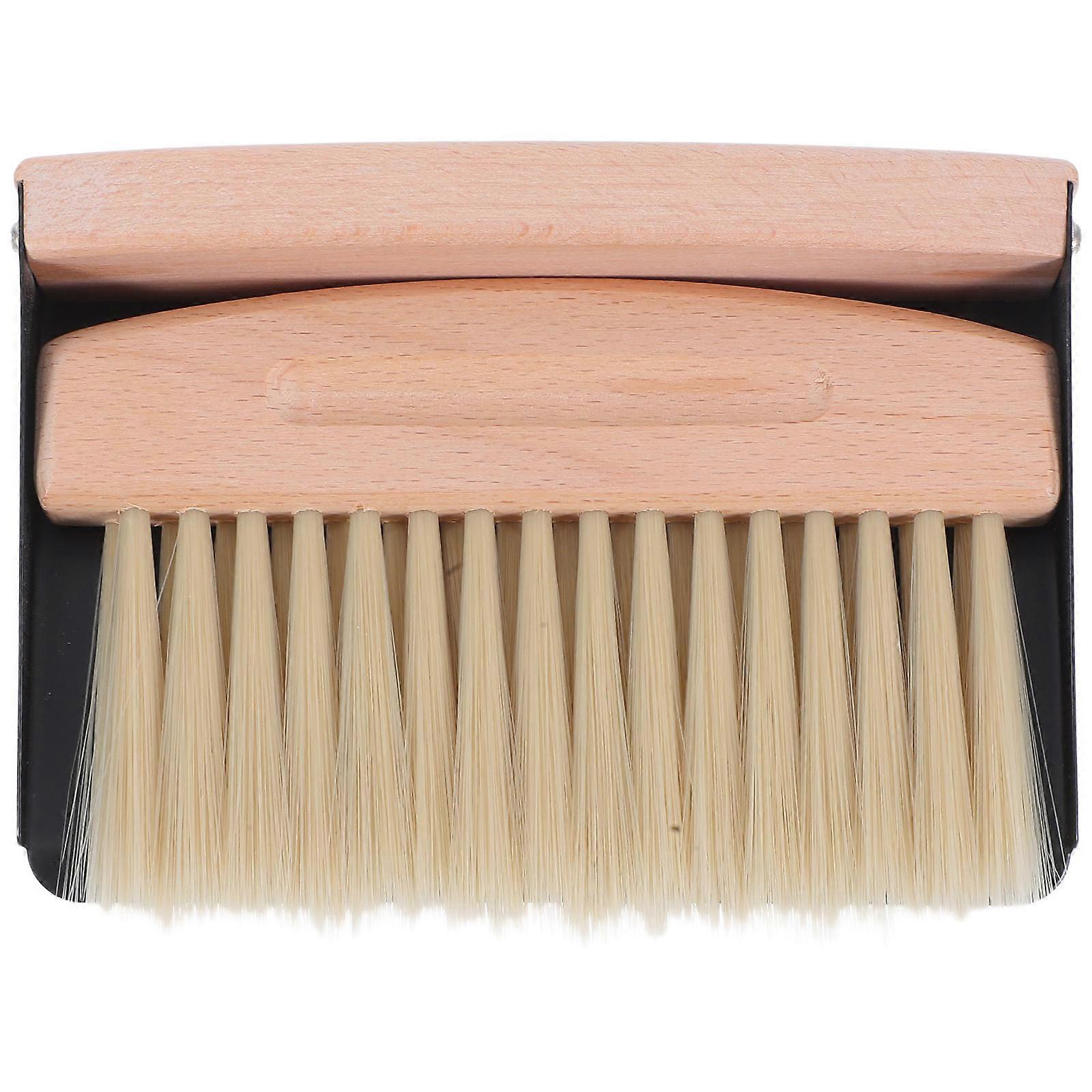 Portable Mini Broom Dustpan Set Small Hand Broom For Workspace Cleaning Nylon Material 14.80X9.50X1.70CM Dust Removal 1Set