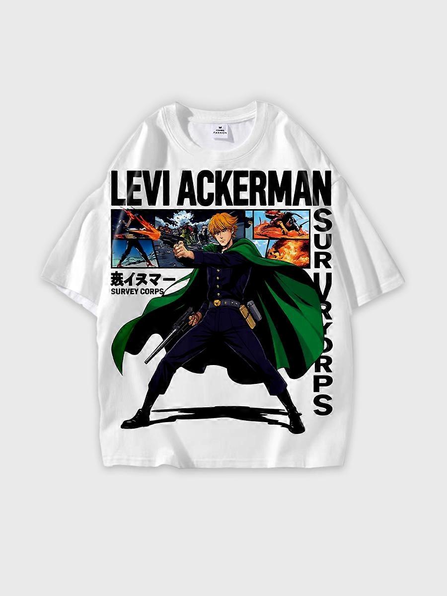 T-shirt round neck Character Pattern loose short sleeve P2684