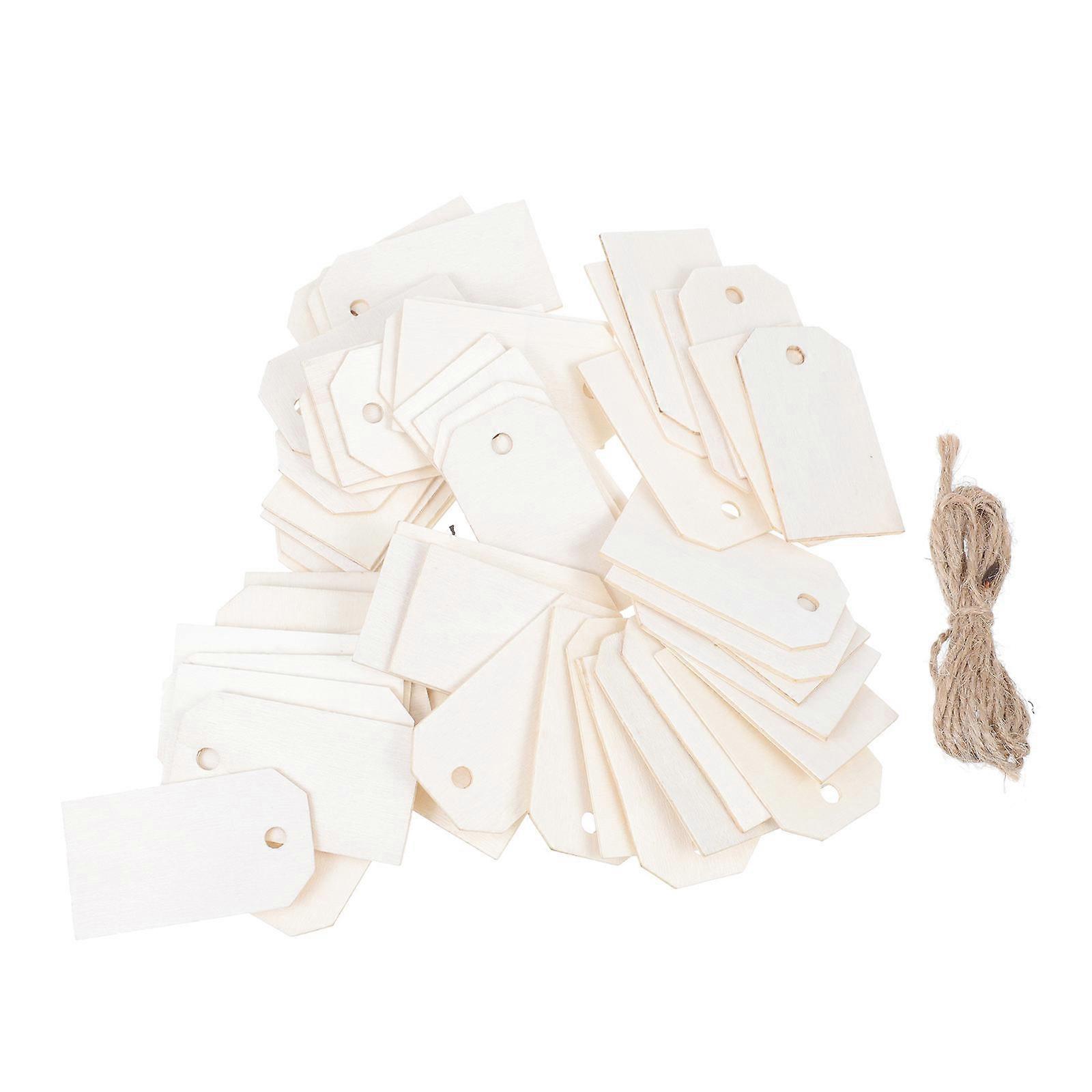 Retail Tags Labels For Hang Tag Decoration 5.6X3.1X0.1CM White Material 2 Sets