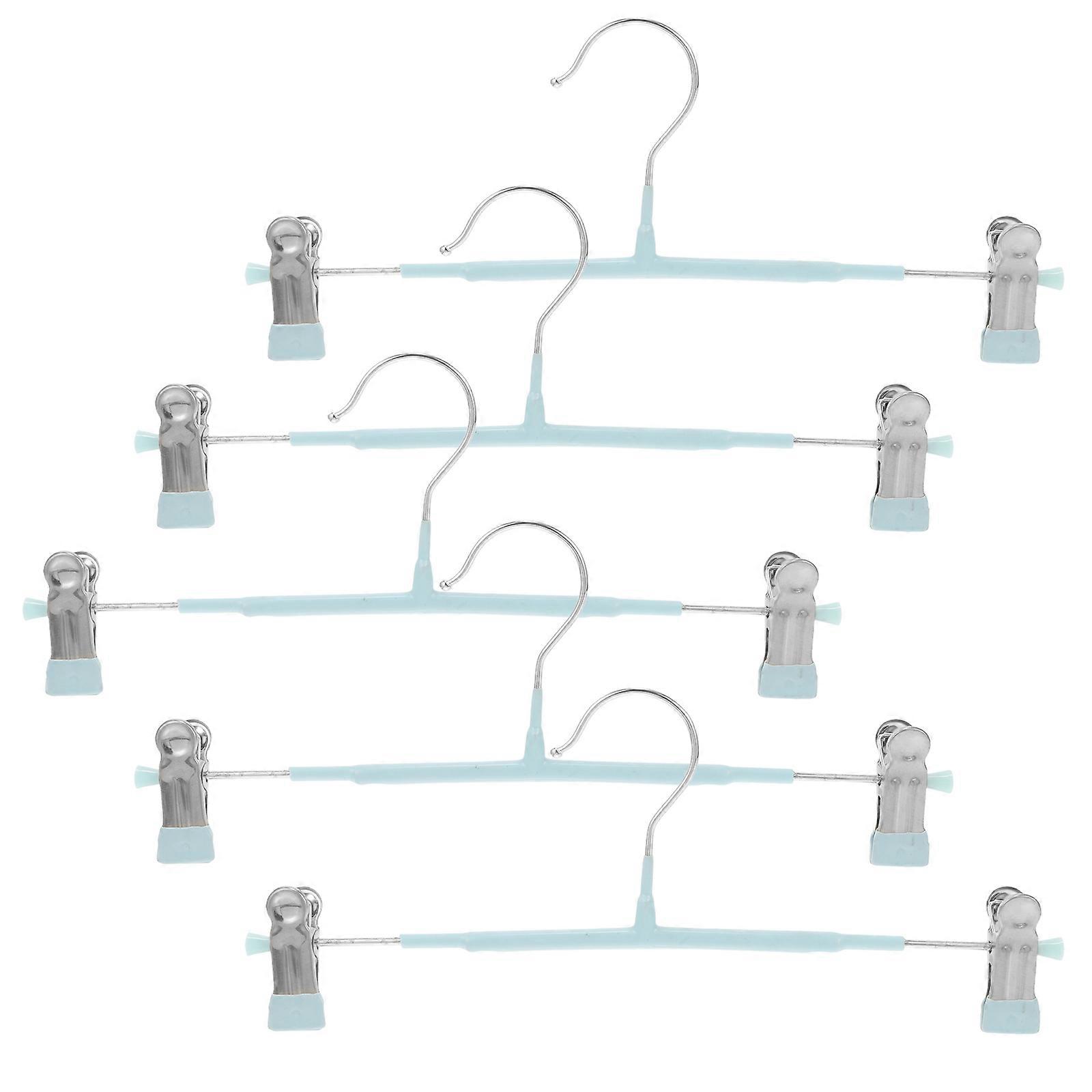 Multi-Functional Clothes Hangers Household Jeans Hanger Stackable Wardrobe Management PVC 30.5X13X2.4CM 5Pcs
