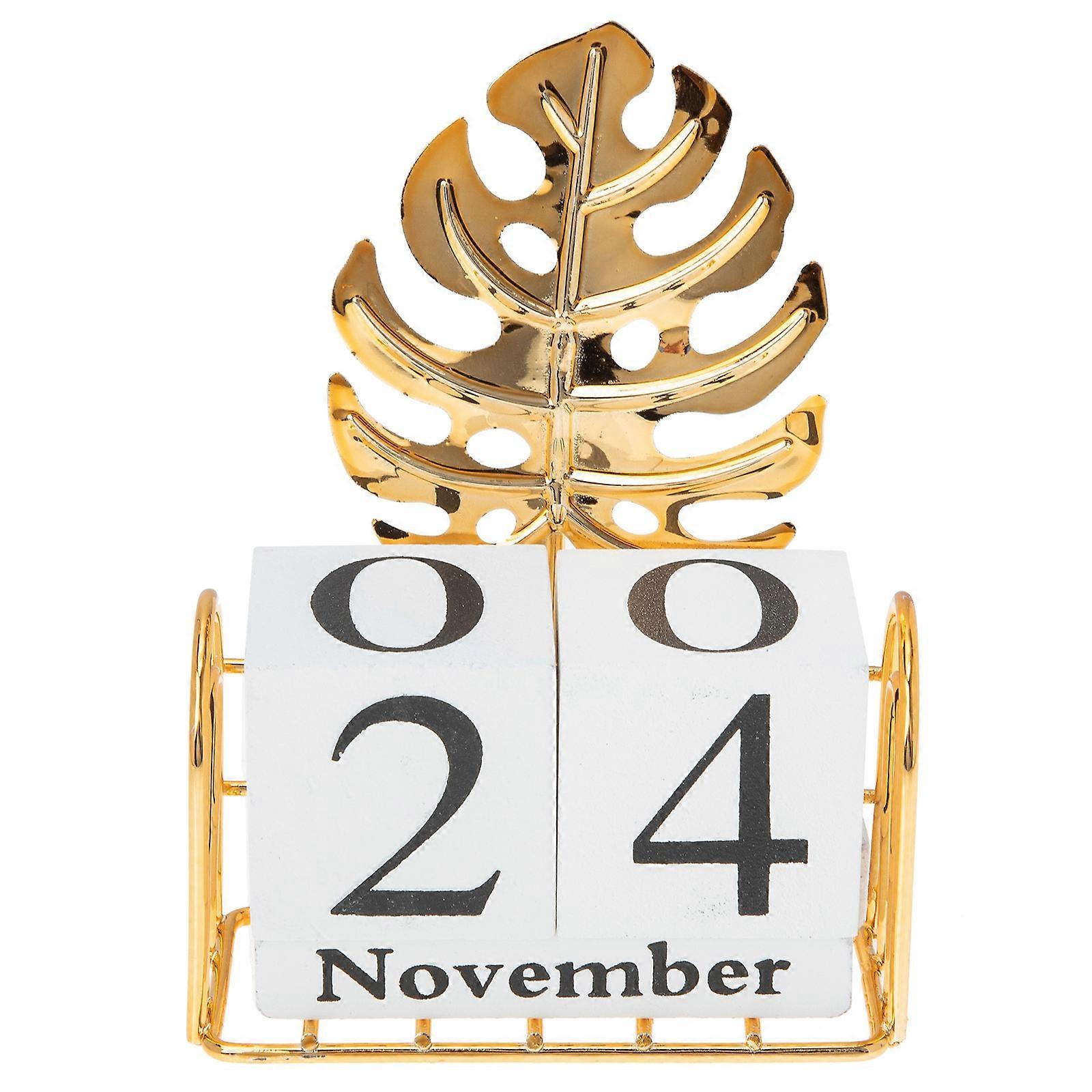 Creative Desk Calendar Small Desktop Calendar For Restaurant Decoration 1Pack Month and Date Display