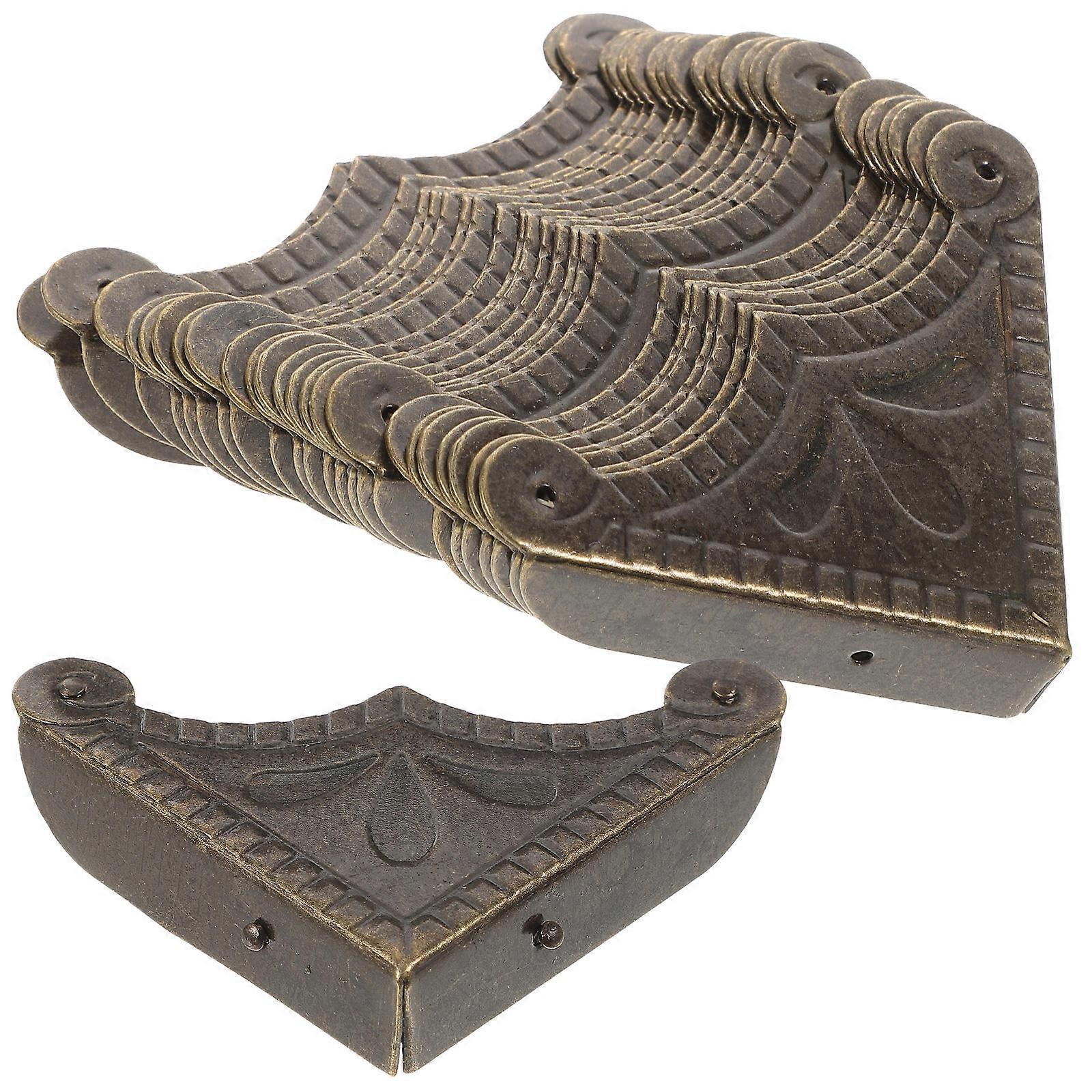 Vintage Style Corner Protector Guards For Gift Iron 6.3X4.8cm 30Pcs