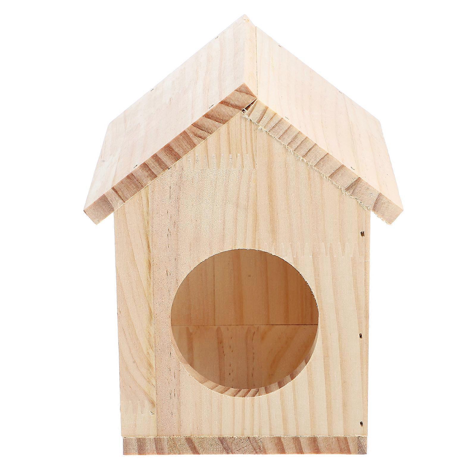 Maze Wooden Hamster House Pet Owners Certified 17.00X14.00X11.00CM Detachable Structure 1Set